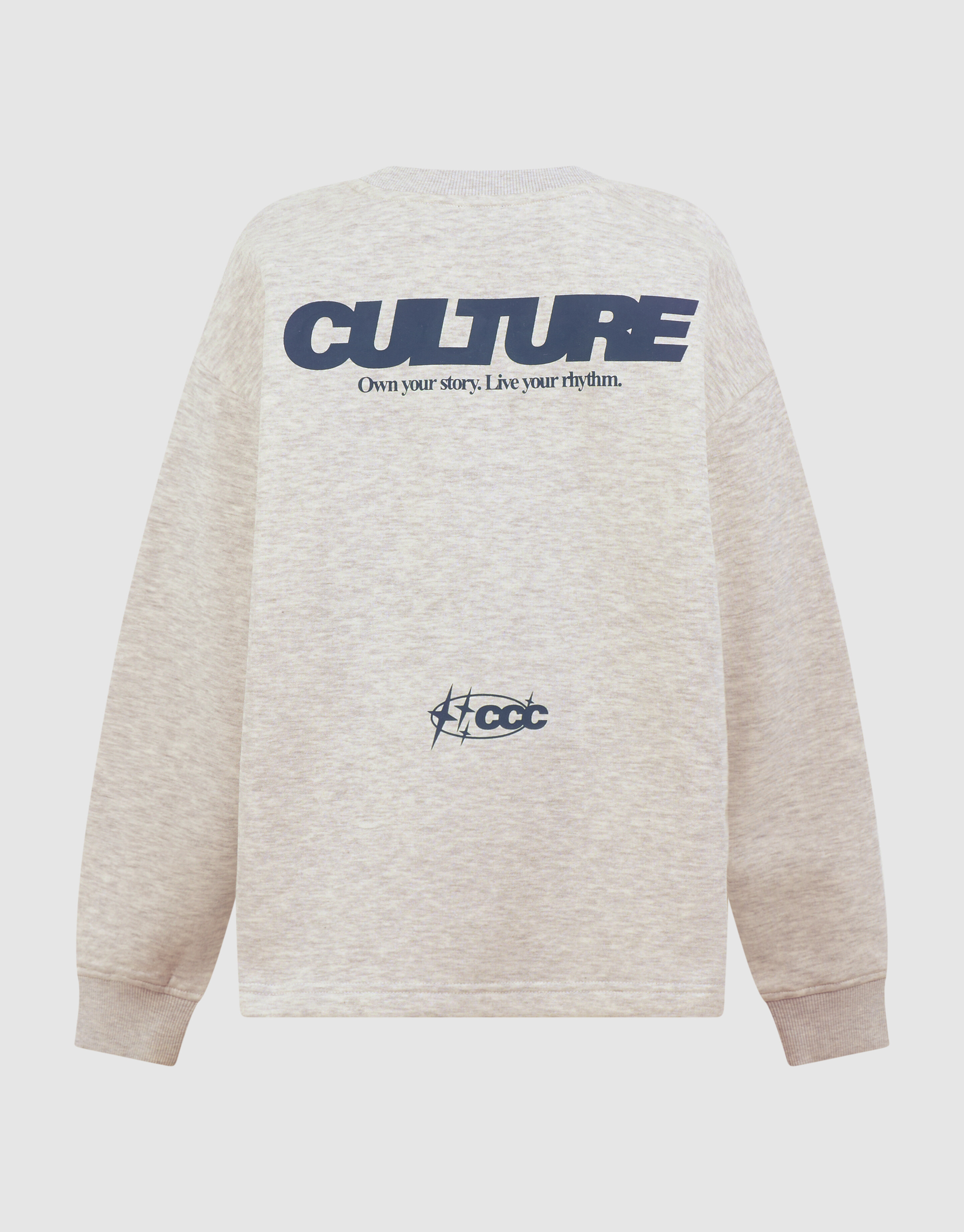 Culture Artwork Sweater Lichtgrijs SHOEBY BOYS