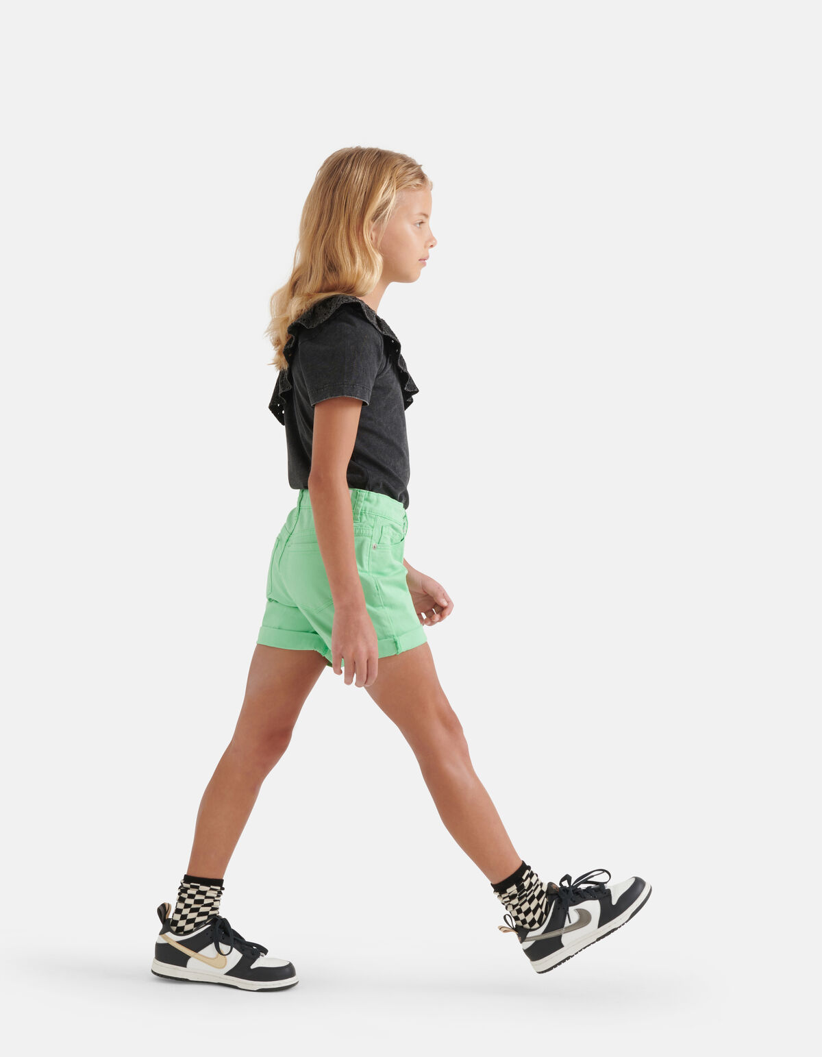 Denim Short Groen SHOEBY GIRLS