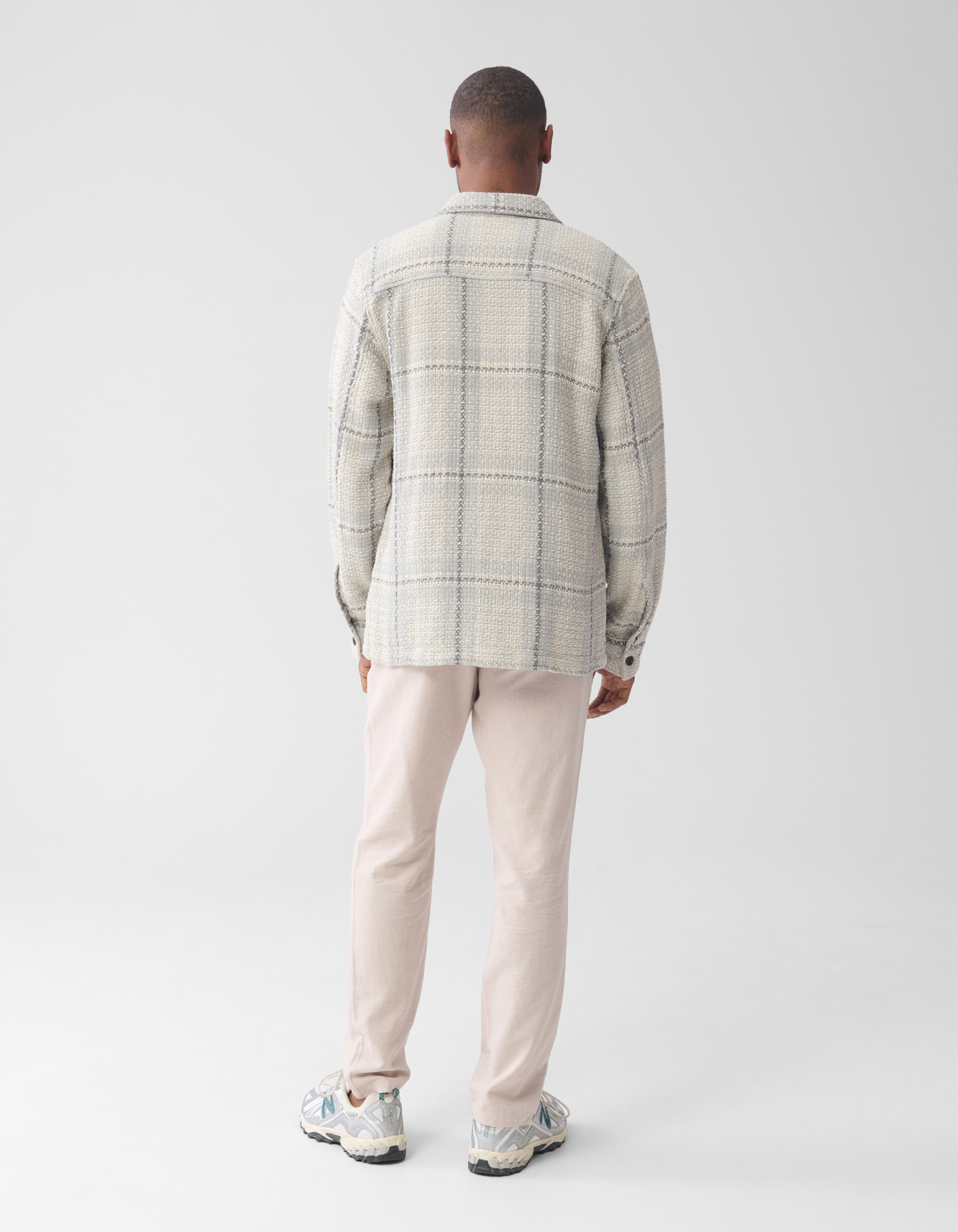 Ruiten Overshirt Gebroken Wit SHOEBY MEN