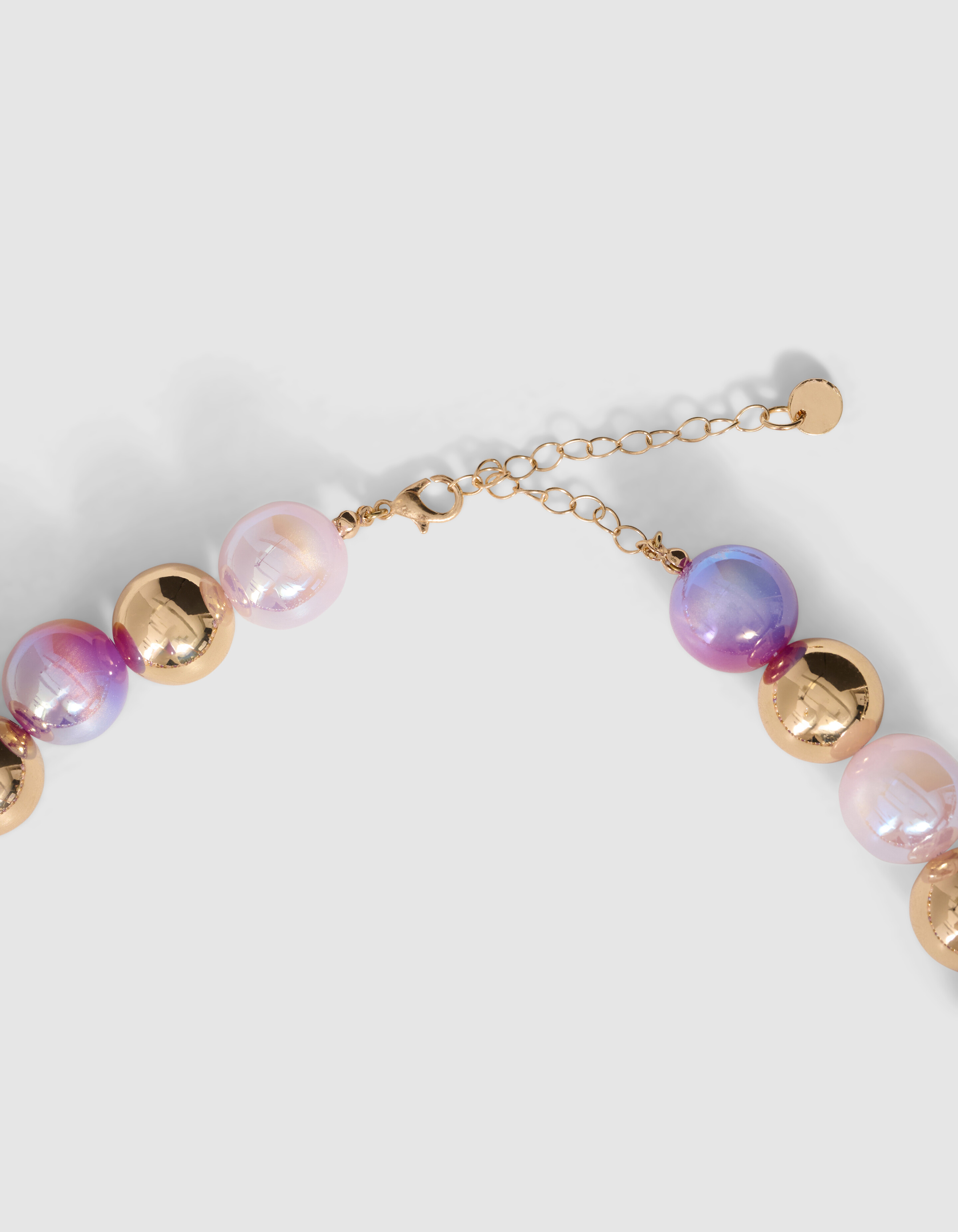 Crazy Color Beaded Ketting Goud SHOEBY ACCESSOIRES