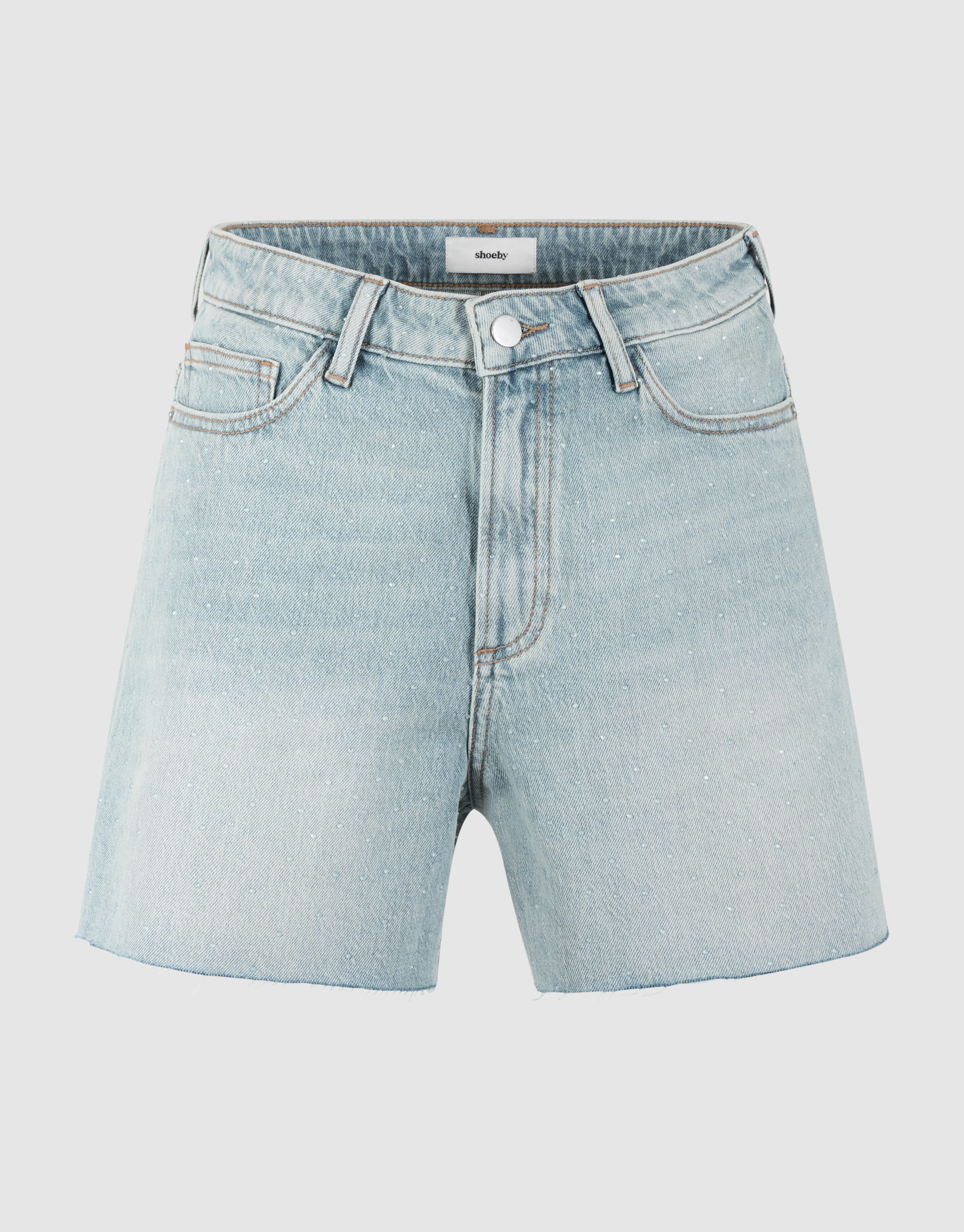 Strass Denim Short Lichtblauw SHOEBY WOMEN
