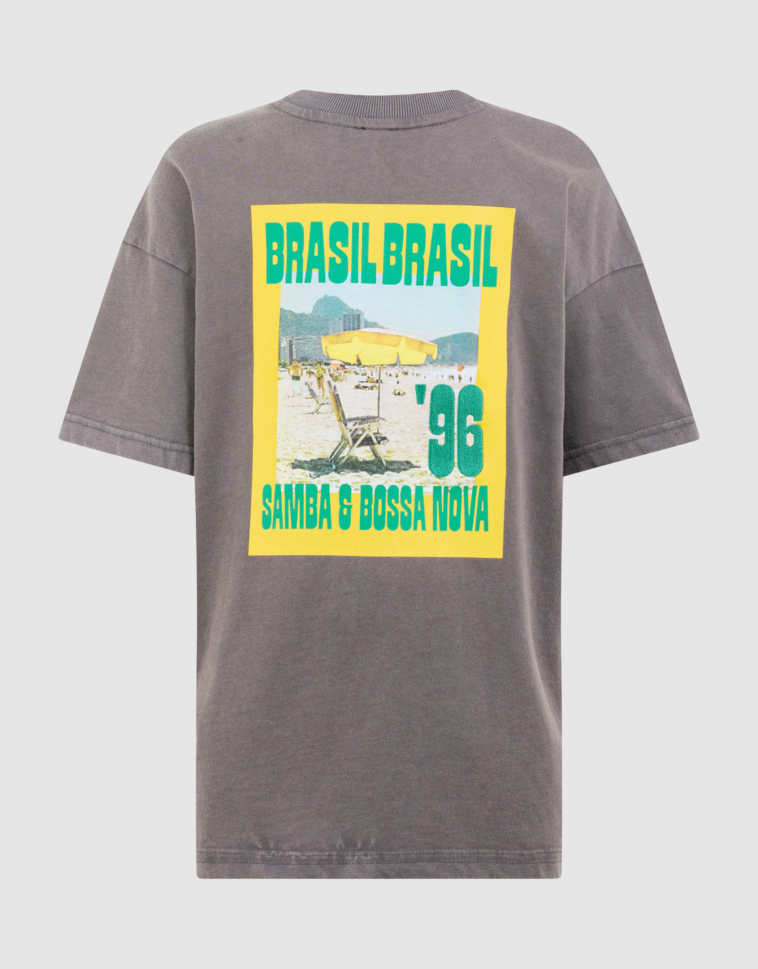 Brasil Artwork T-shirt Donkergrijs SHOEBY BOYS