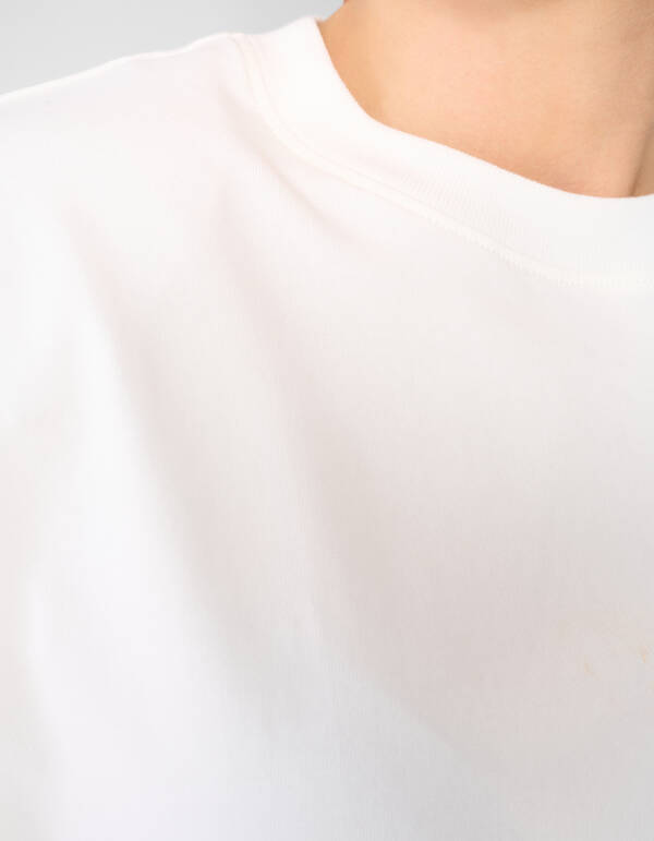 Big Shoulder T-shirt Wit SHOEBY WOMEN