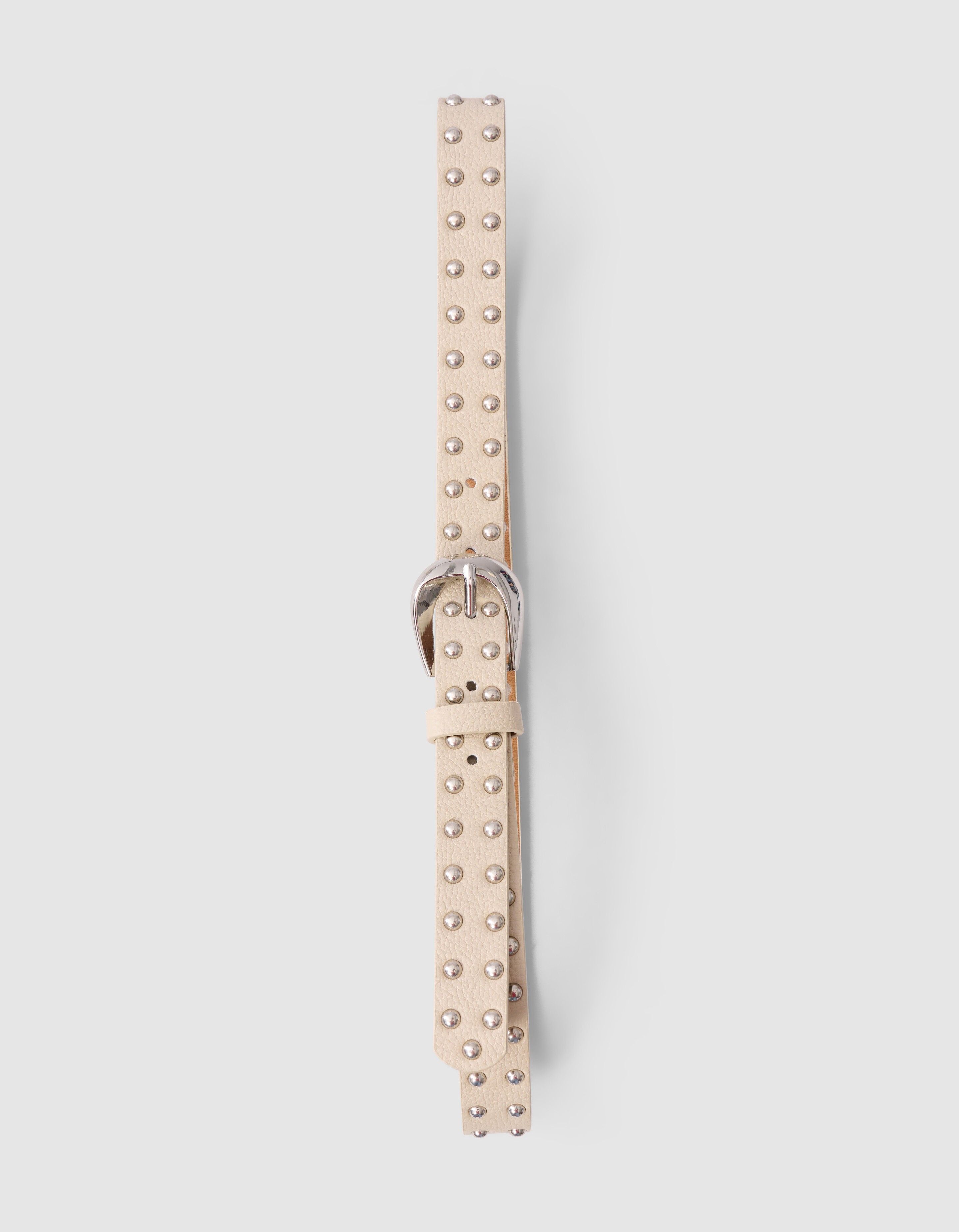 Studs Riem Gebroken Wit SHOEBY ACCESSOIRES
