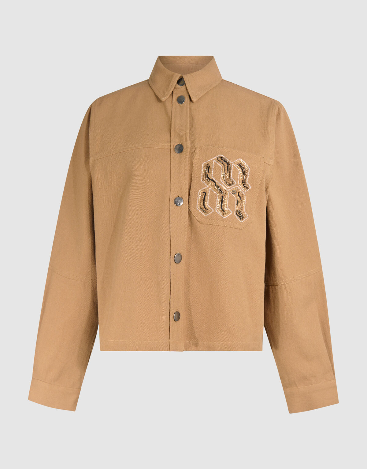 Oversized Embroidery Jack Camel SHOEBY WOMEN