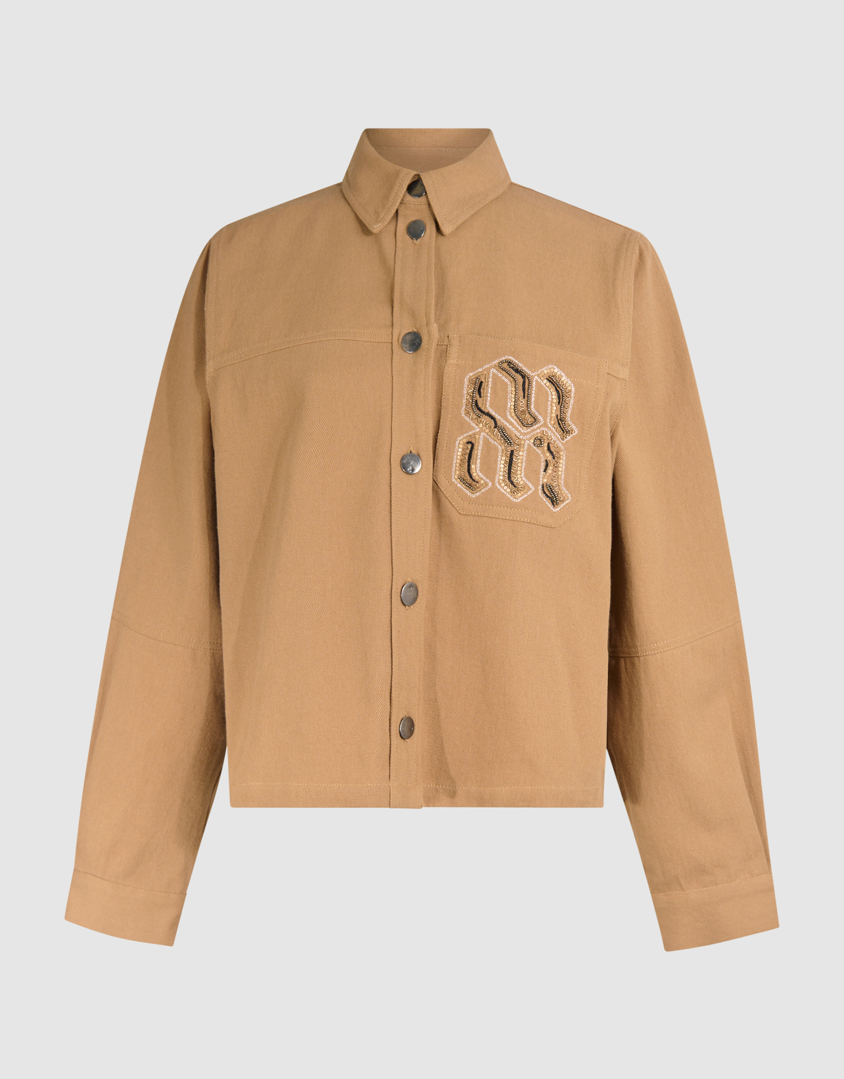 Oversized Embroidery Jack Camel By Mieke SHOEBY WOMEN