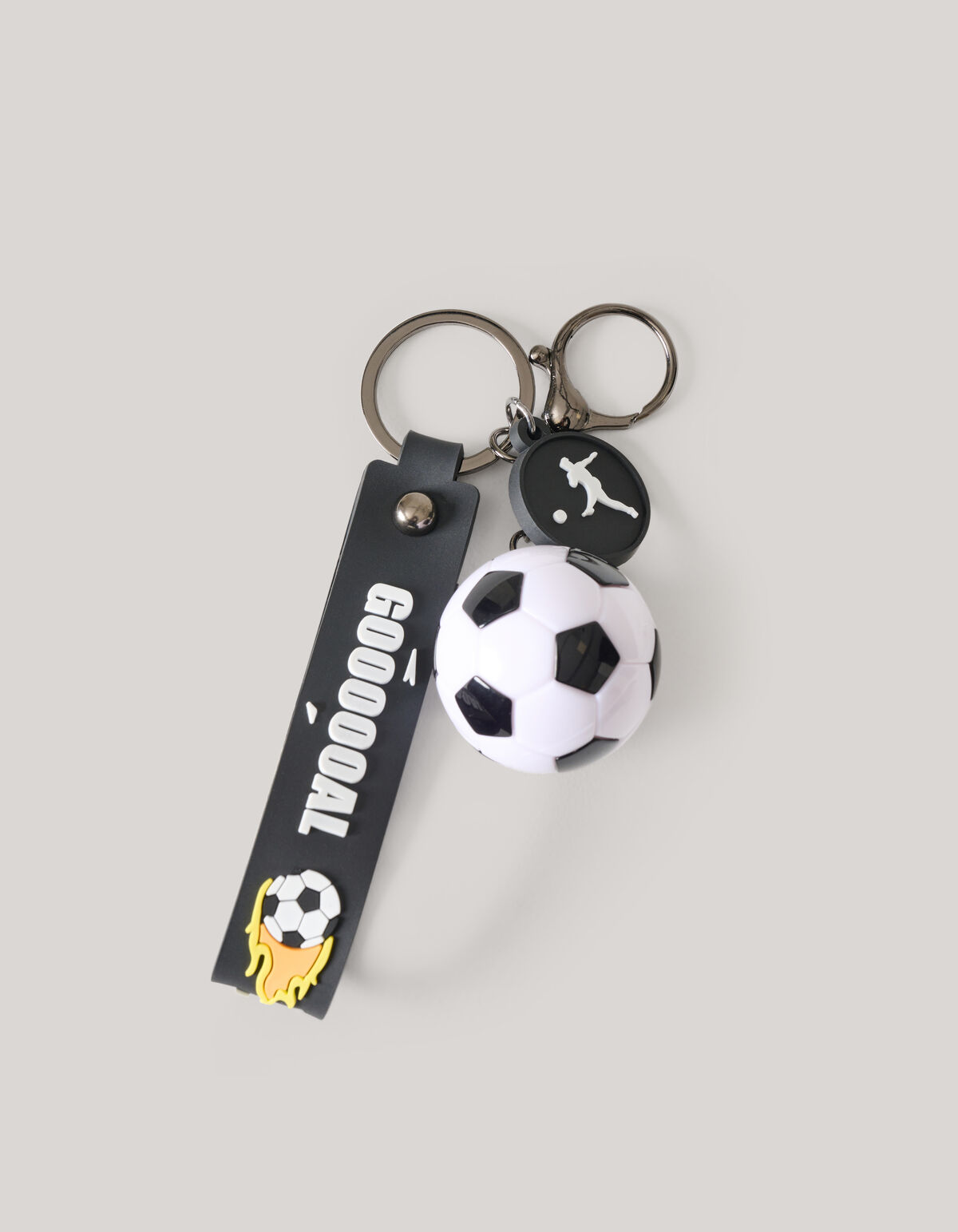 Voetbal Sleutelhanger Zwart SHOEBY ACCESSOIRES