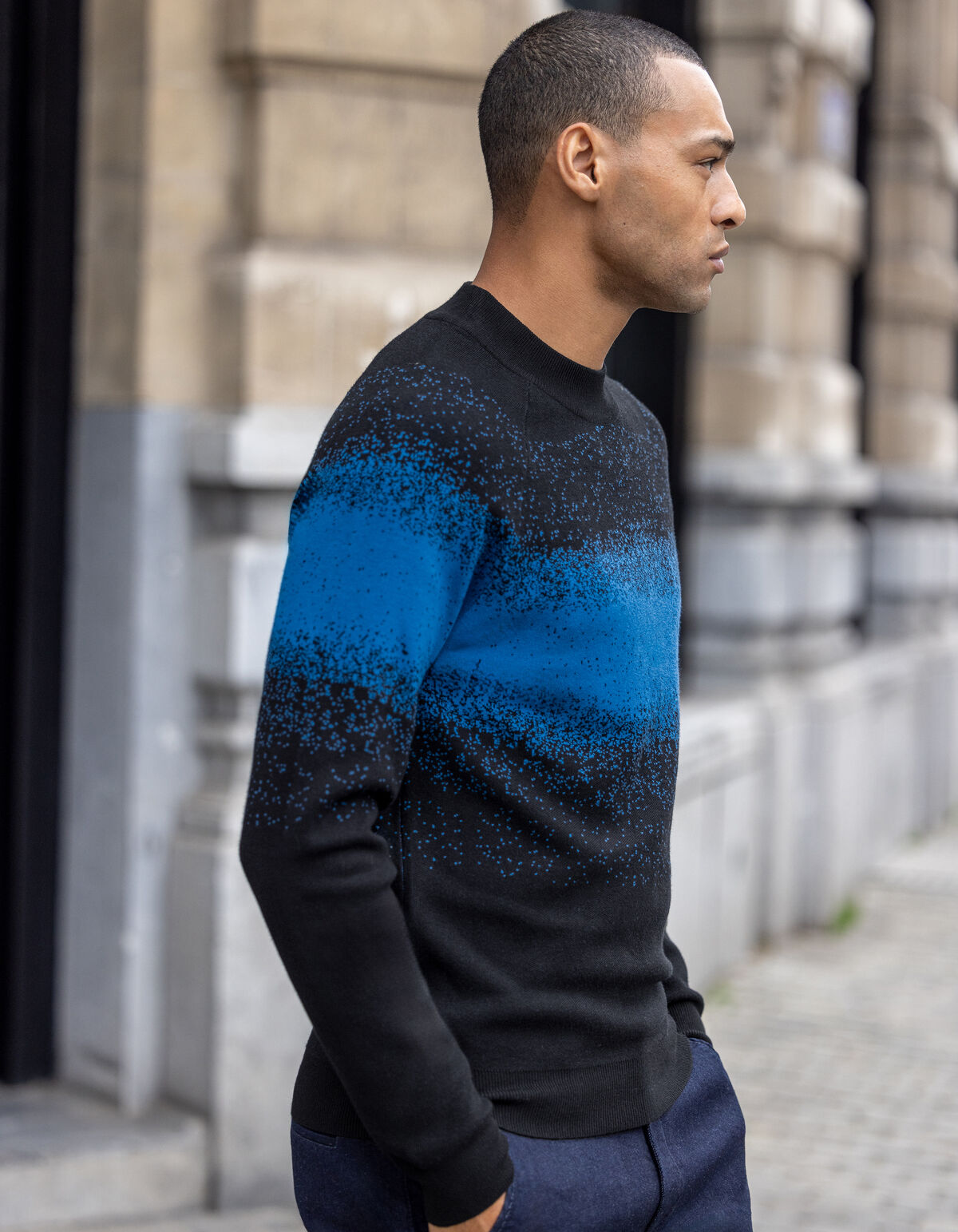 Gradient Trui Blauw SHOEBY MEN