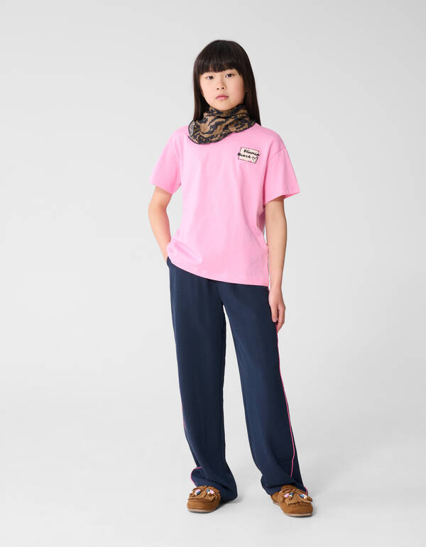 Flamin Heart Artwork T-shirt Roze SHOEBY GIRLS