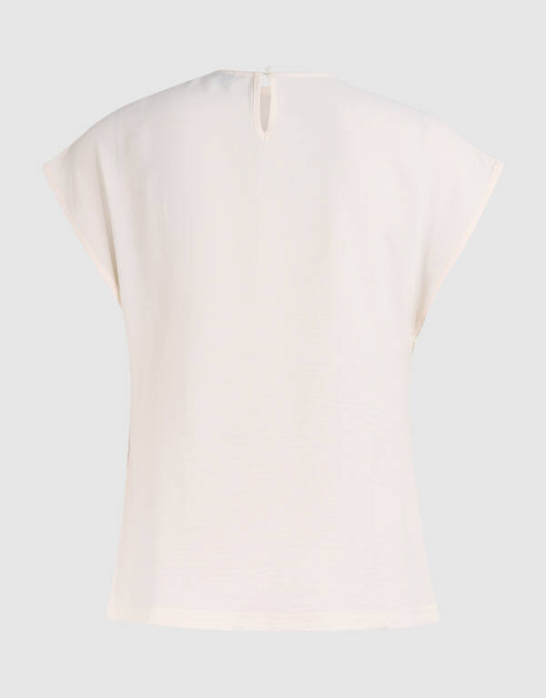 Knoop Twist Top Gebroken Wit SHOEBY WOMEN