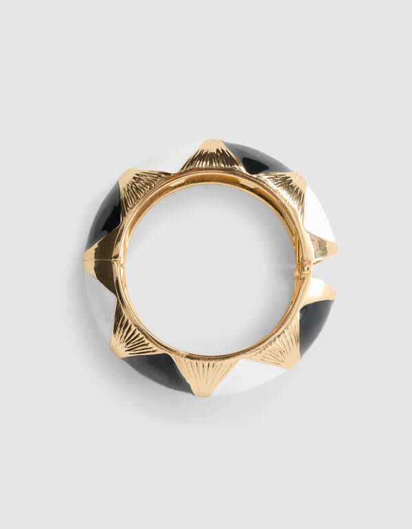 Bangle Armband Zwart/Wit SHOEBY ACCESSOIRES