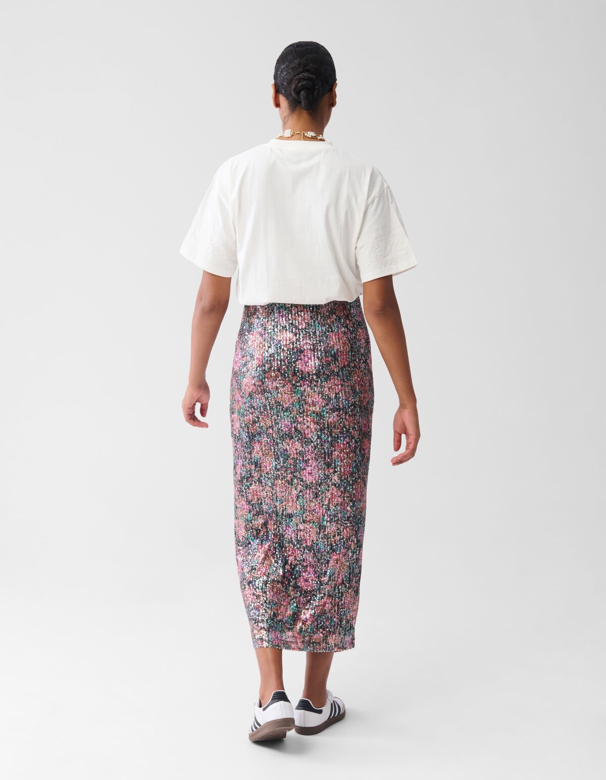 Cord Embroidery T-shirt Gebroken Wit By Fred SHOEBY WOMEN