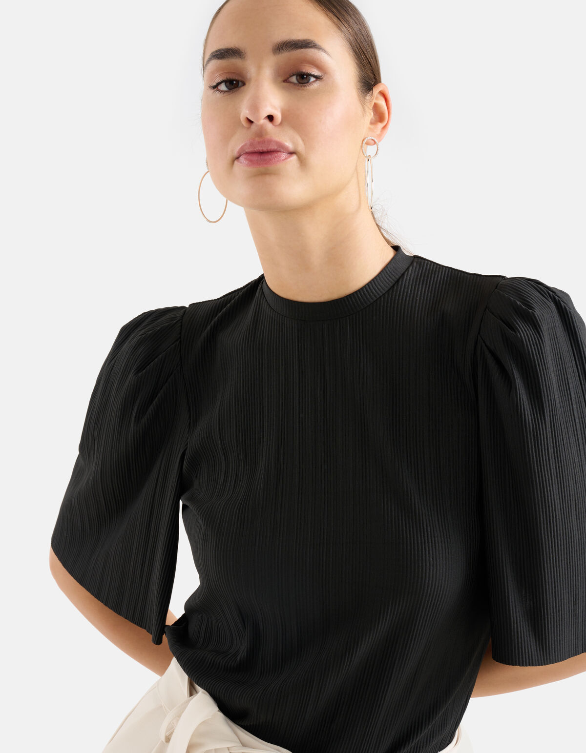 Crinkle Top Zwart SHOEBY WOMEN