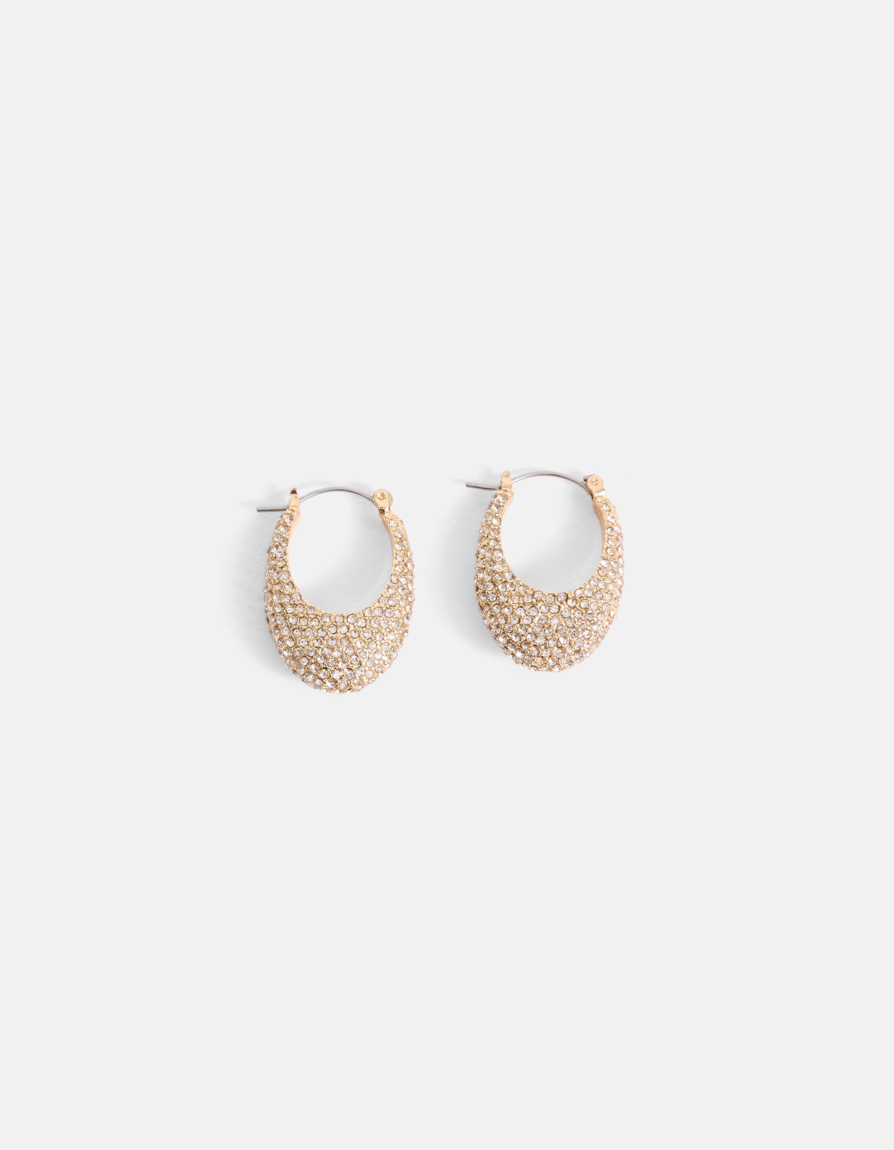 Strass Bulky Oorbellen Goud SHOEBY ACCESSOIRES