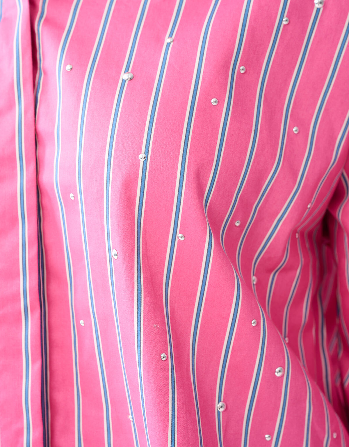 Pinstripe Studs Blouse Roze SHOEBY WOMEN