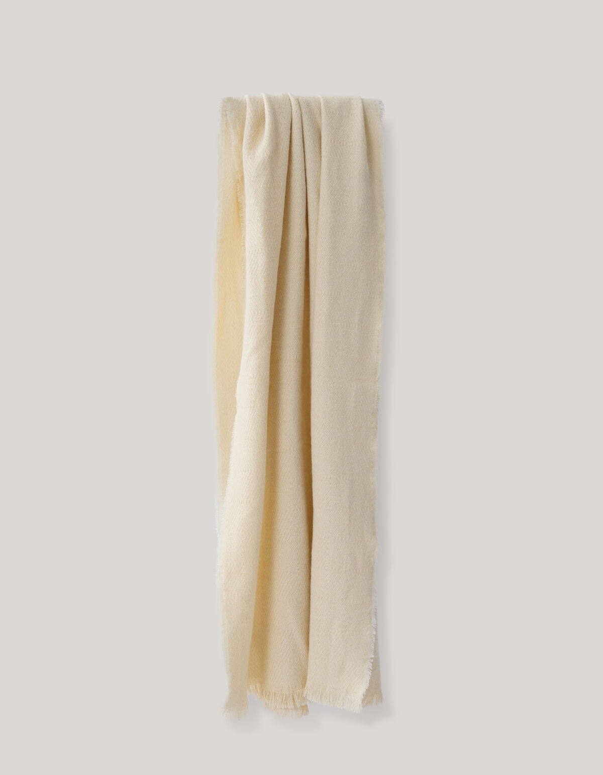 Zigzag Lurex Sjaal Beige SHOEBY ACCESSOIRES