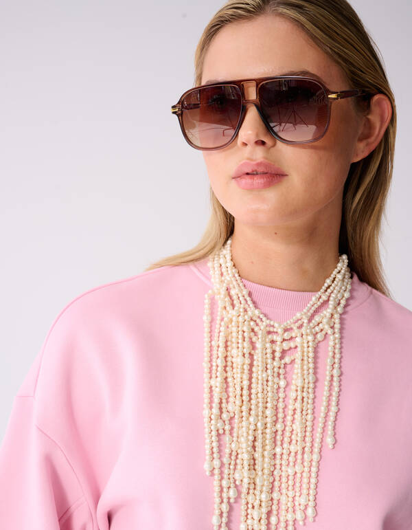 Oversized Big Sleeve Sweater Lichtroze SHOEBY WOMEN