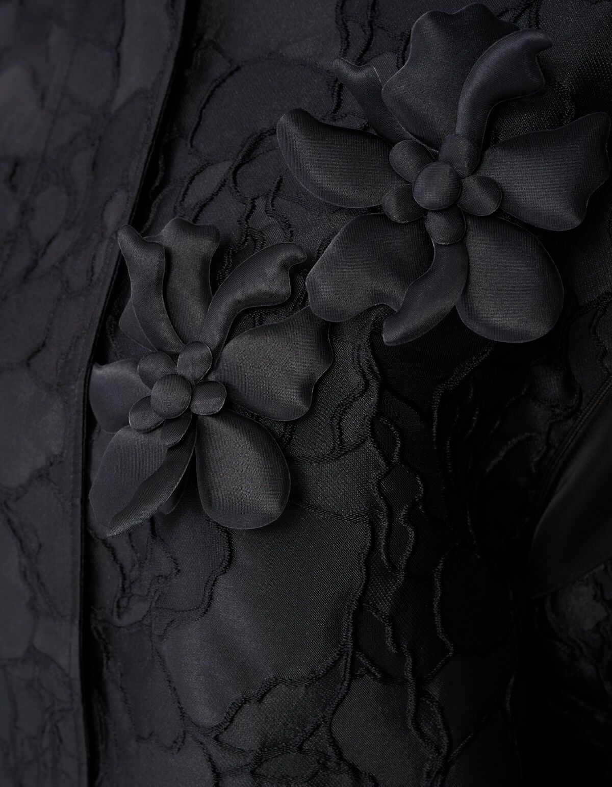 Flower Jacquard Bomber Zwart SHOEBY WOMEN