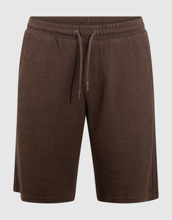 Rib Short Donkerbruin SHOEBY MEN