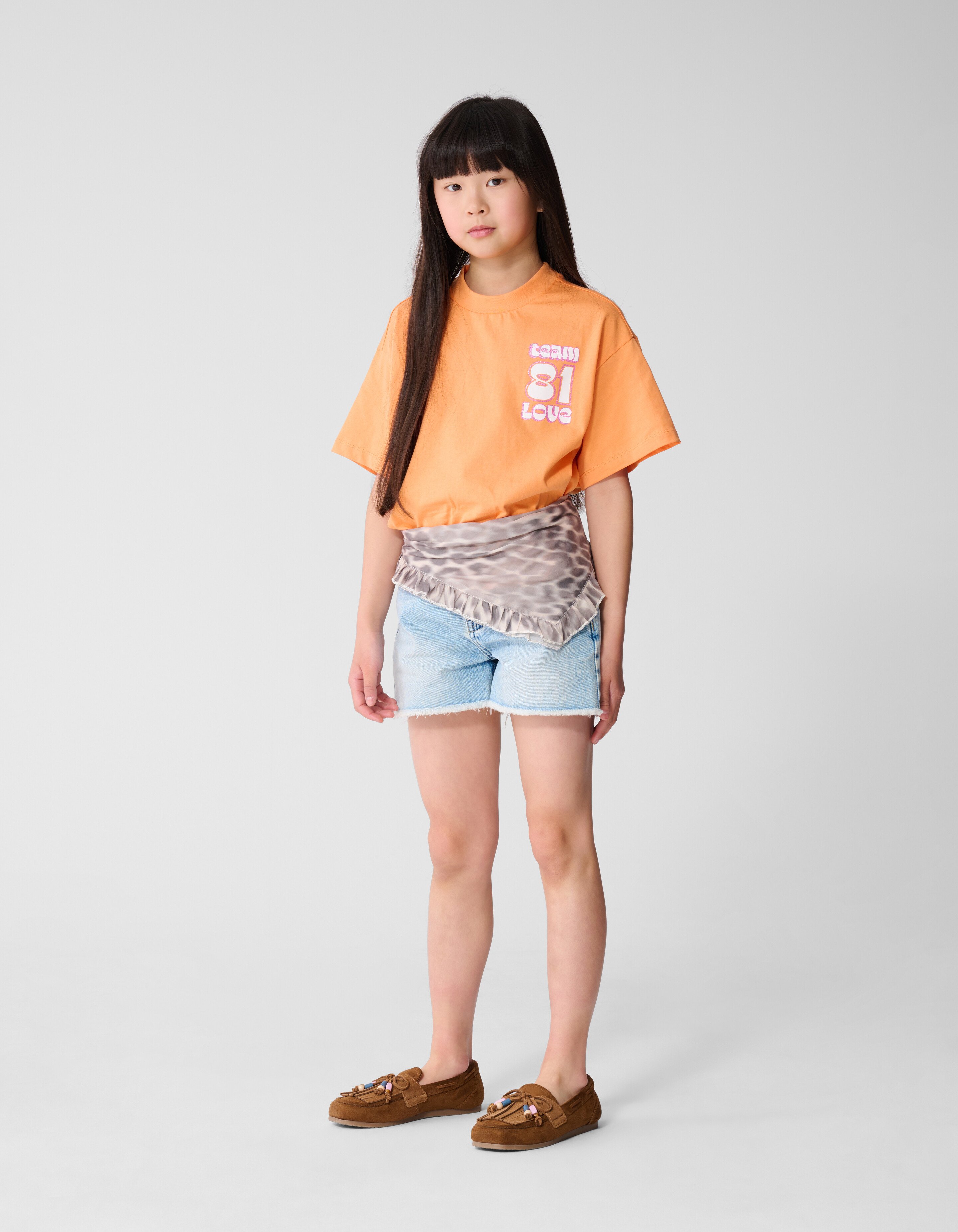 Team Love Artwork T-shirt Oranje SHOEBY GIRLS