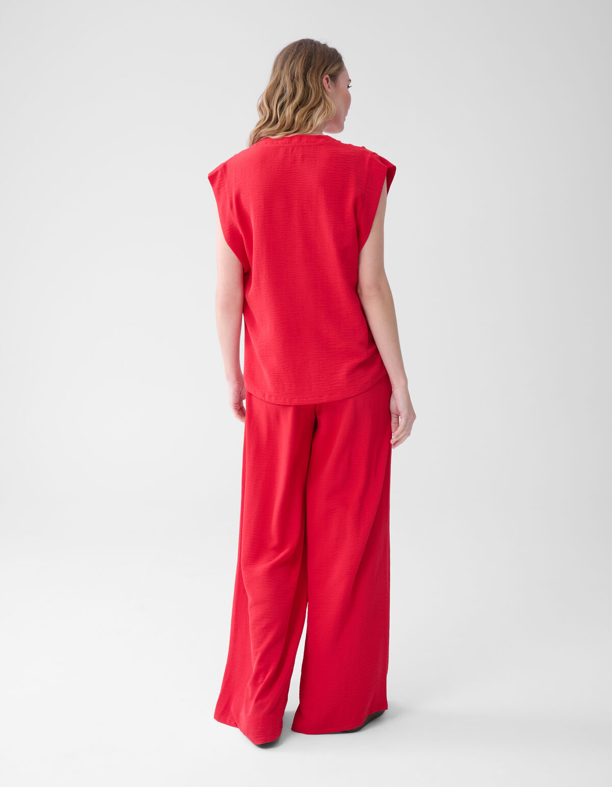 V-hals Top Rood SHOEBY WOMEN