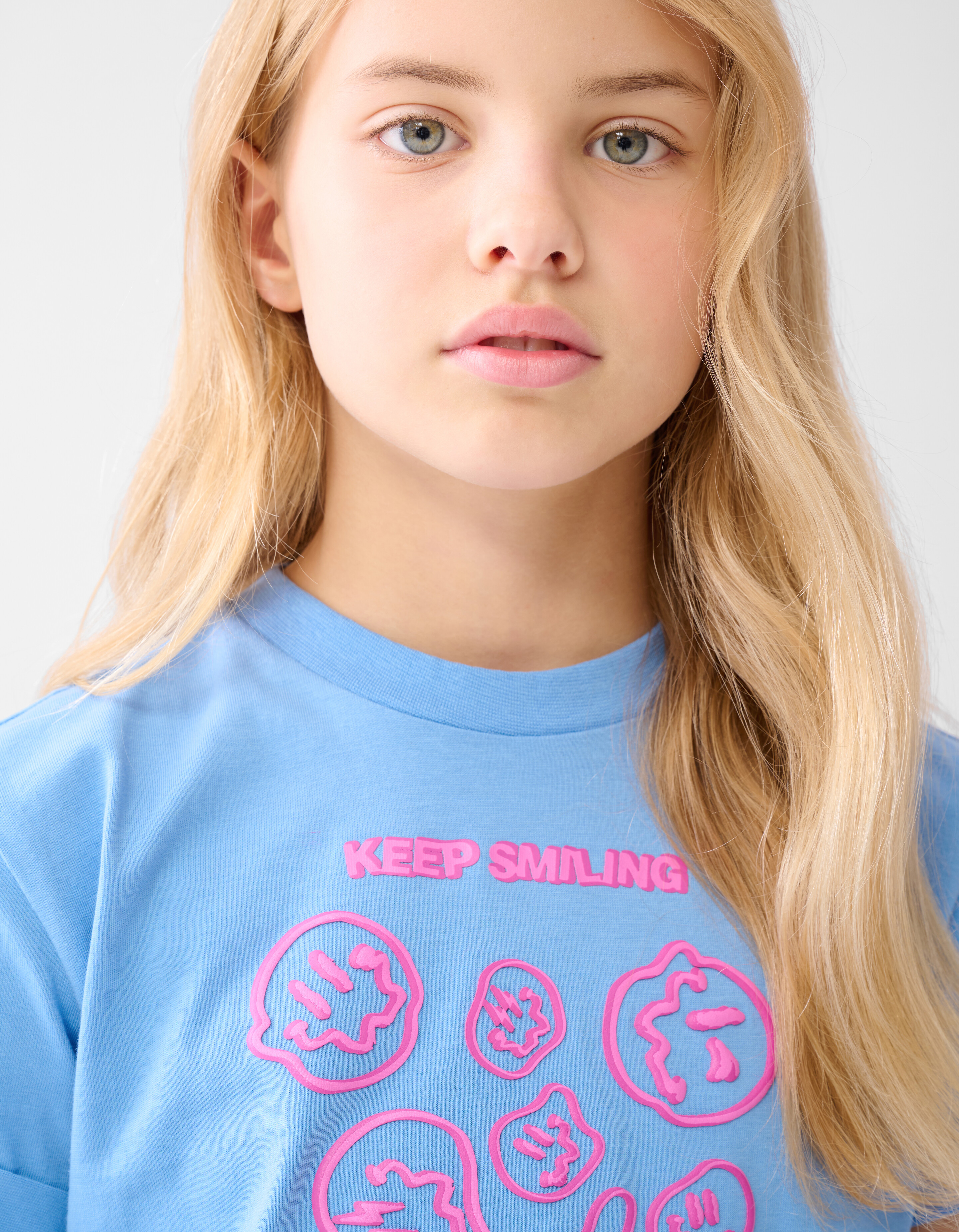Artwork T-shirt Blauw SHOEBY GIRLS