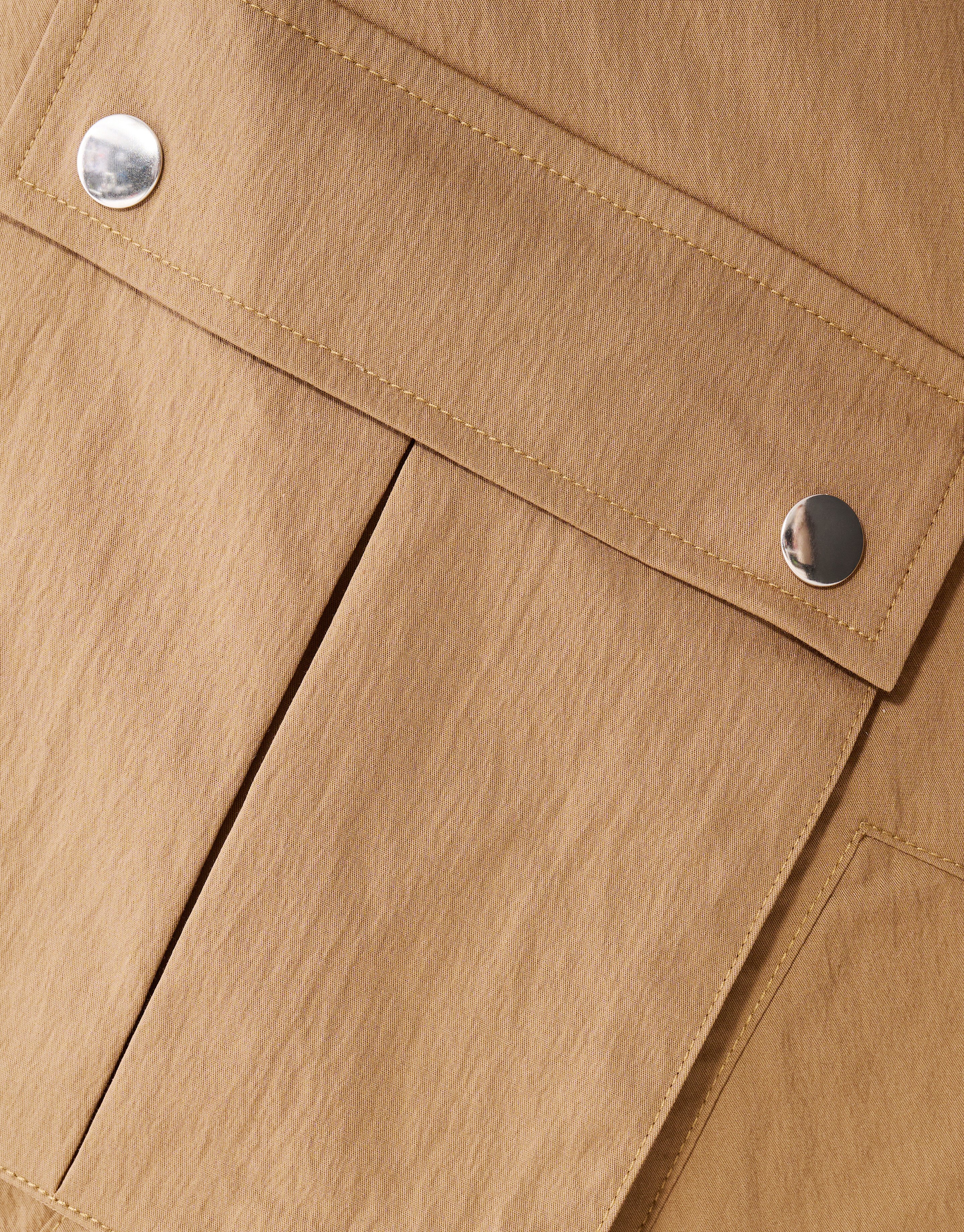 Cargo Balloon Fit Broek Bruin SHOEBY WOMEN