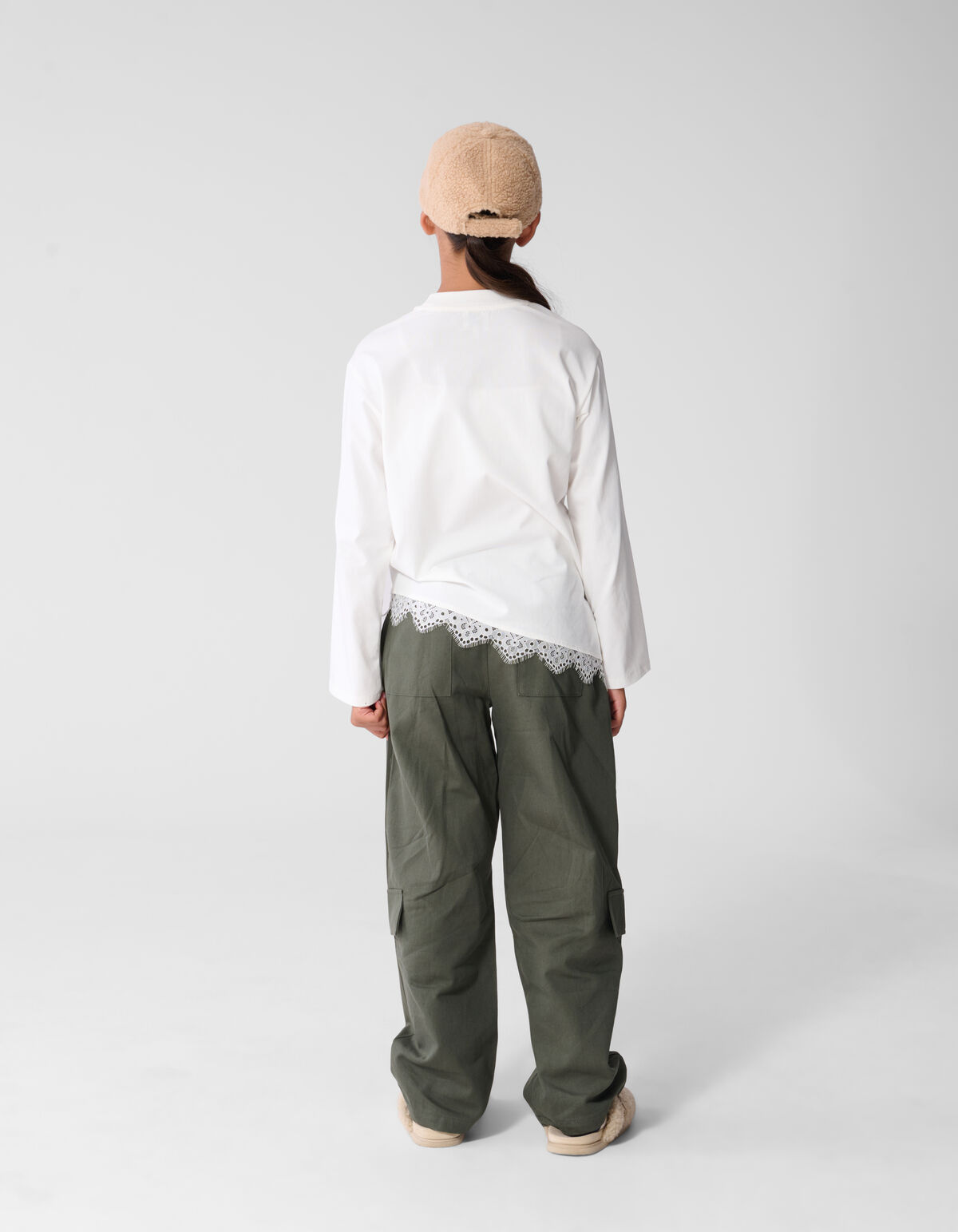 Cargo Barrel Fit Broek Donkergroen SHOEBY GIRLS