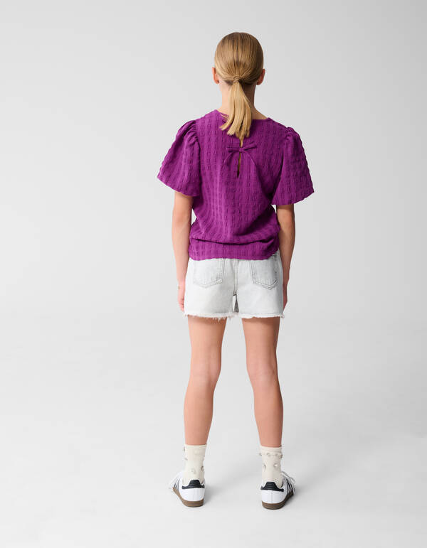 Destroy Denim Short Lichtgrijs SHOEBY GIRLS