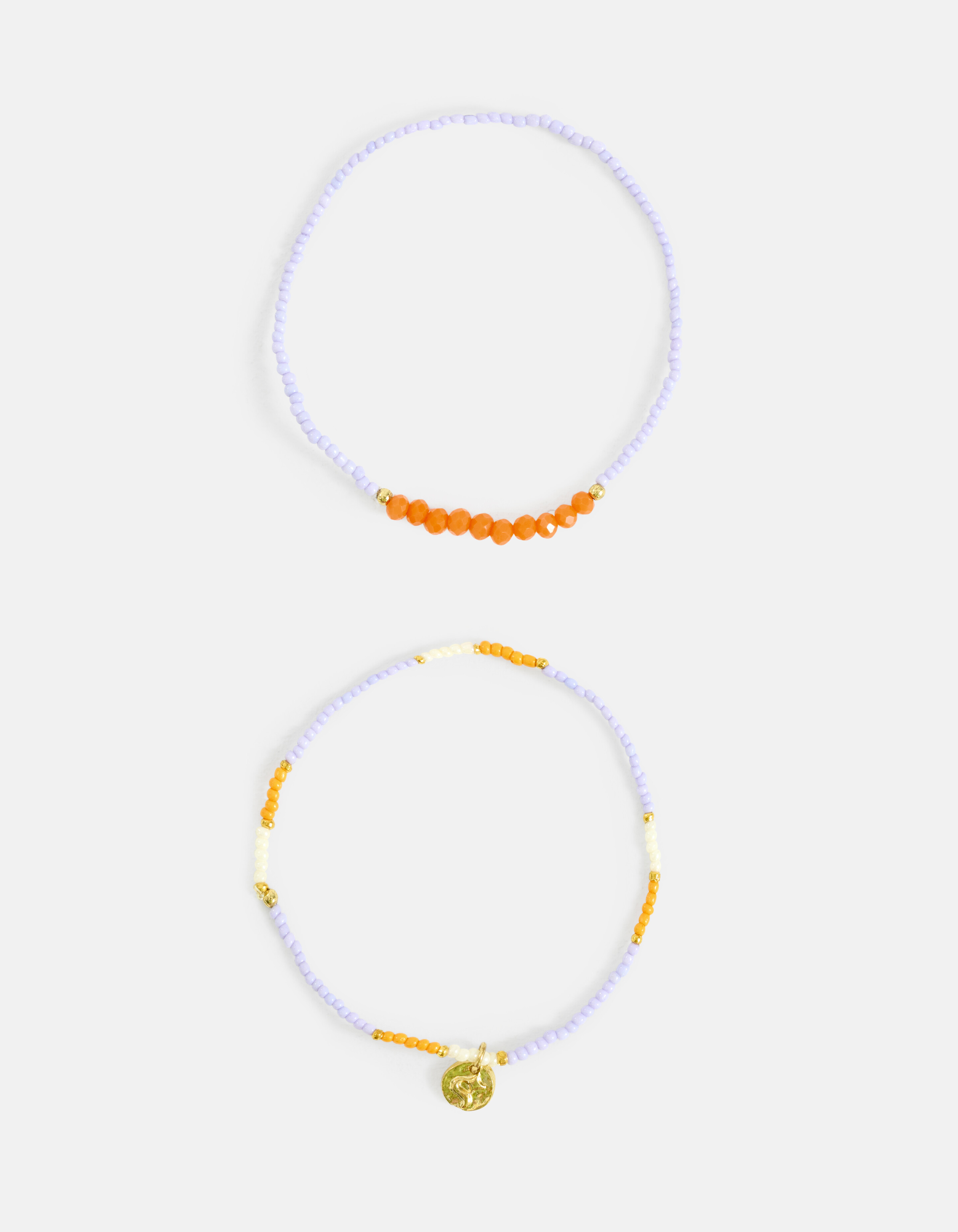 Beaded Armbanden Set Lichtpaars SHOEBY ACCESSOIRES