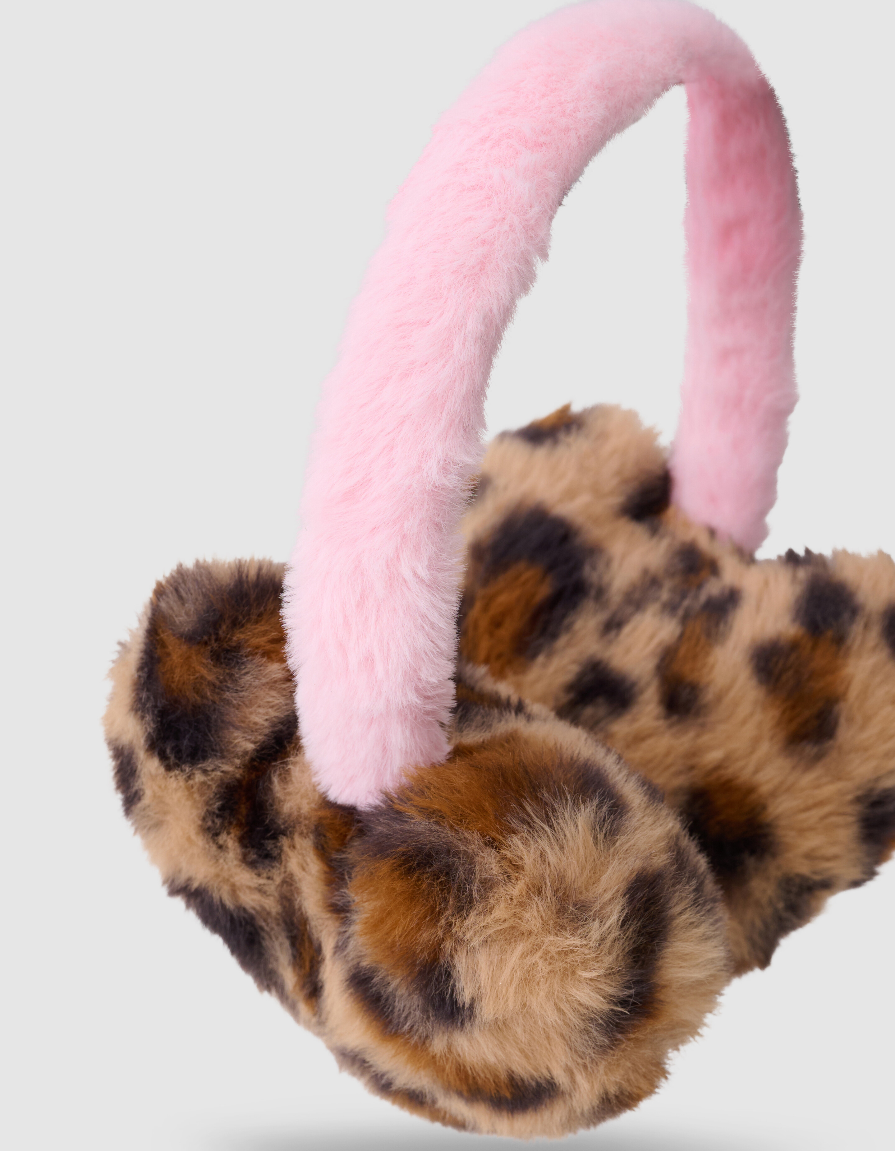 Leopard heart Oorwarmers Bruin SHOEBY ACCESSOIRES