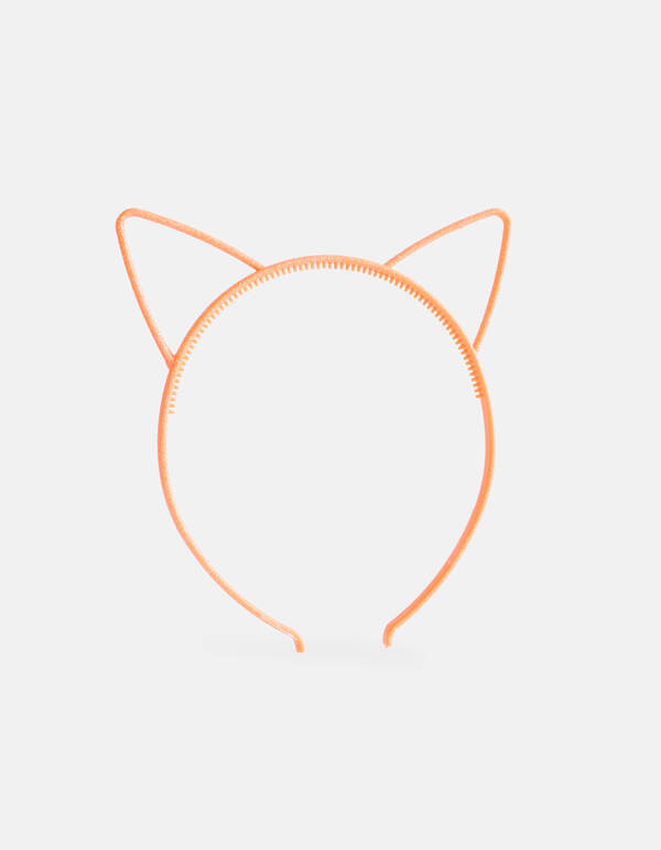 Glitter Katten Haarband Oranje SHOEBY ACCESSOIRES