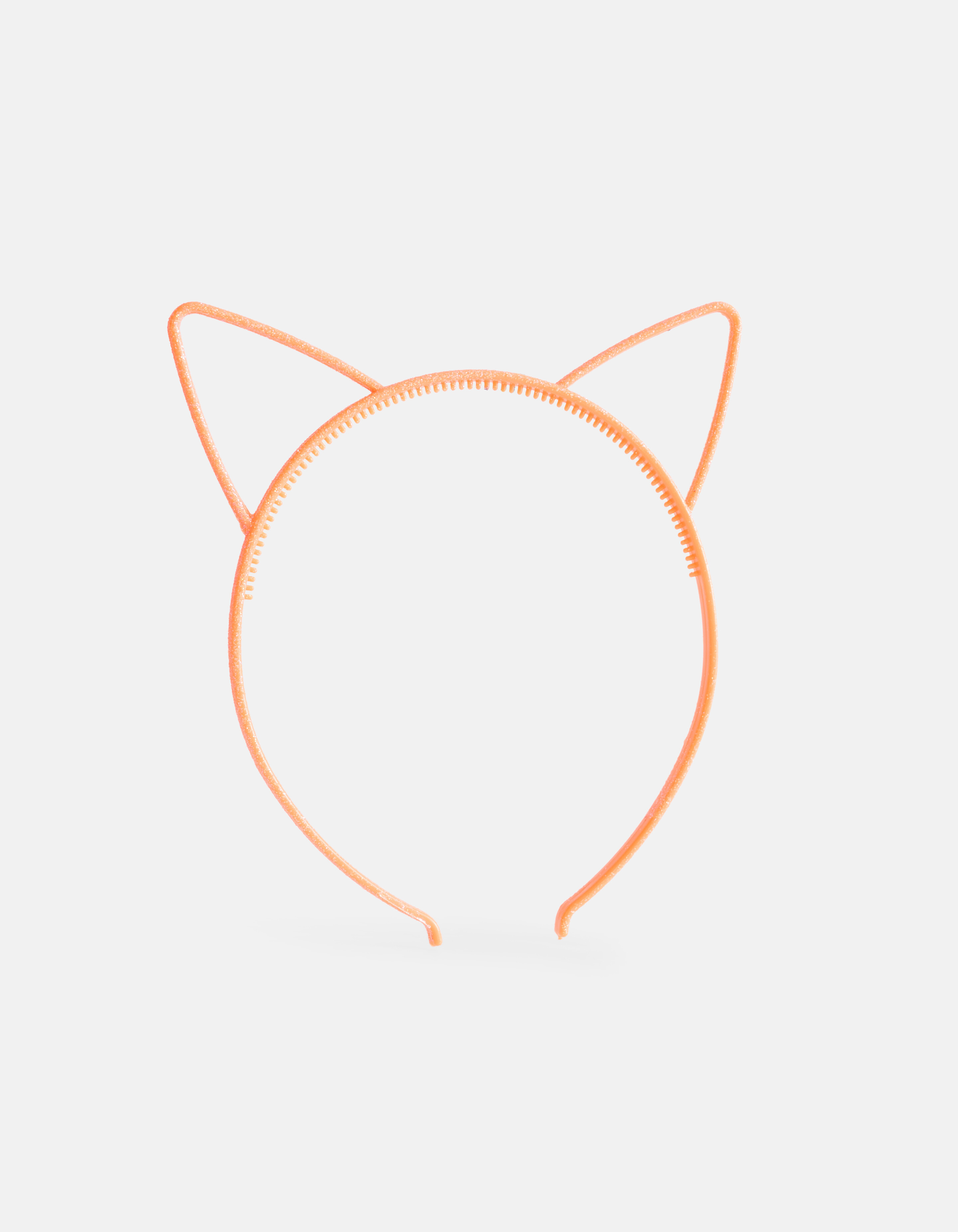 Glitter Katten Haarband Oranje SHOEBY ACCESSOIRES