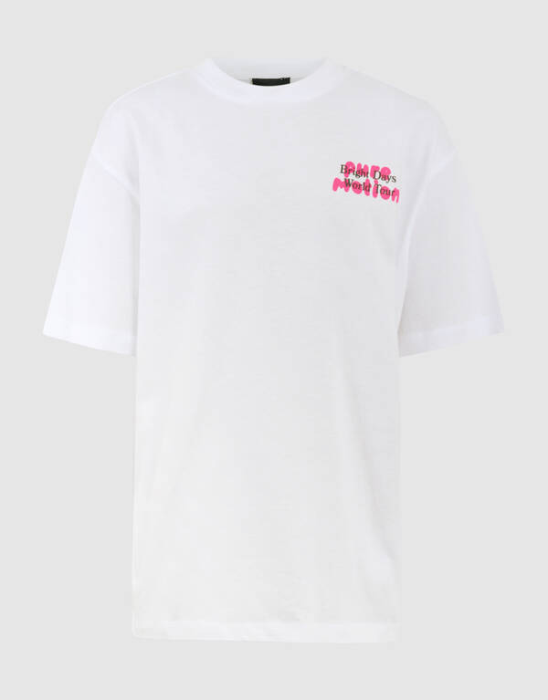 Tour Artwork T-shirt Wit SHOEBY BOYS