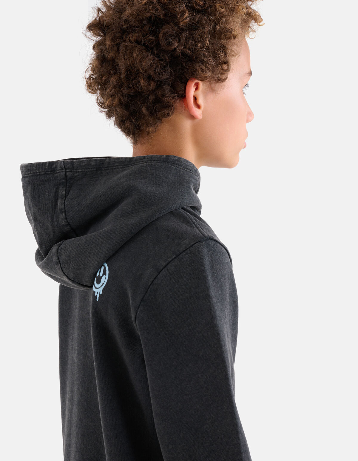 Washed Hoodie Donkergrijs SHOEBY BOYS