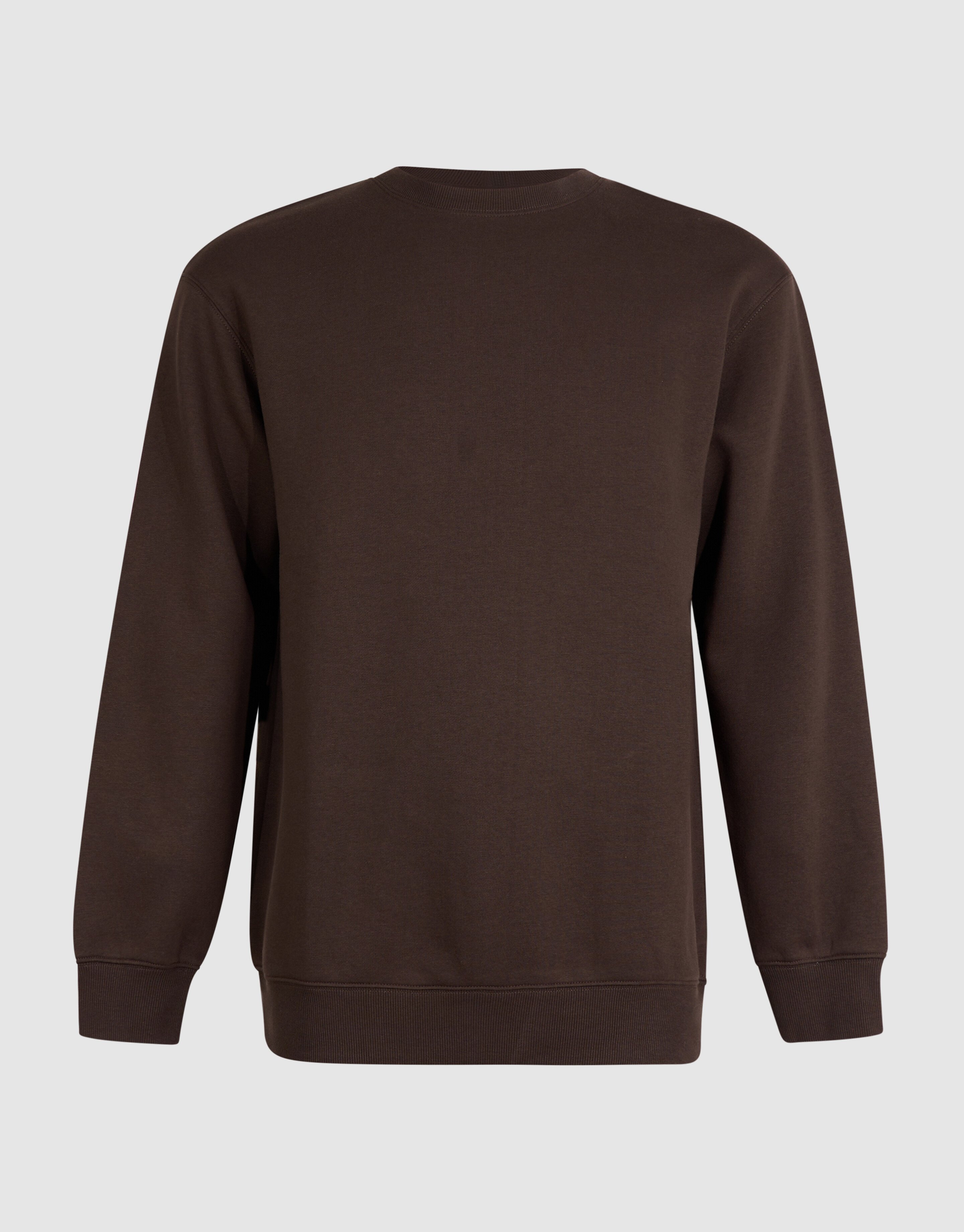 Relaxed Basis Sweater Donkerbruin SHOEBY MEN