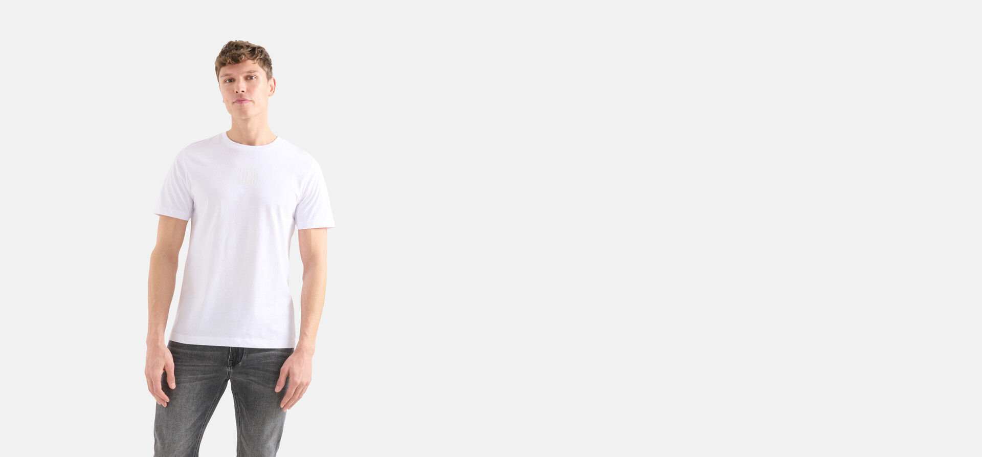 Tekst T-shirt Wit SHOEBY MEN