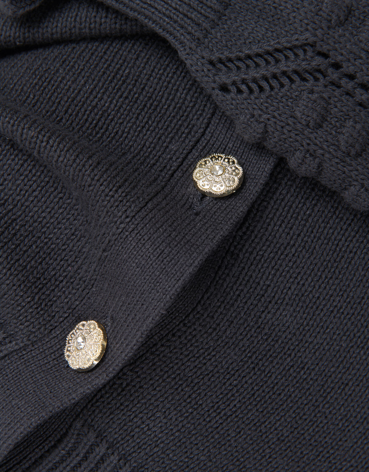 Katoenen Vest Donkergrijs SHOEBY GIRLS