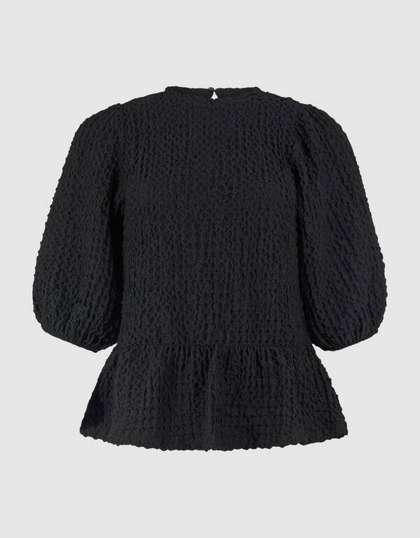 Crinkle Top Zwart SHOEBY WOMEN