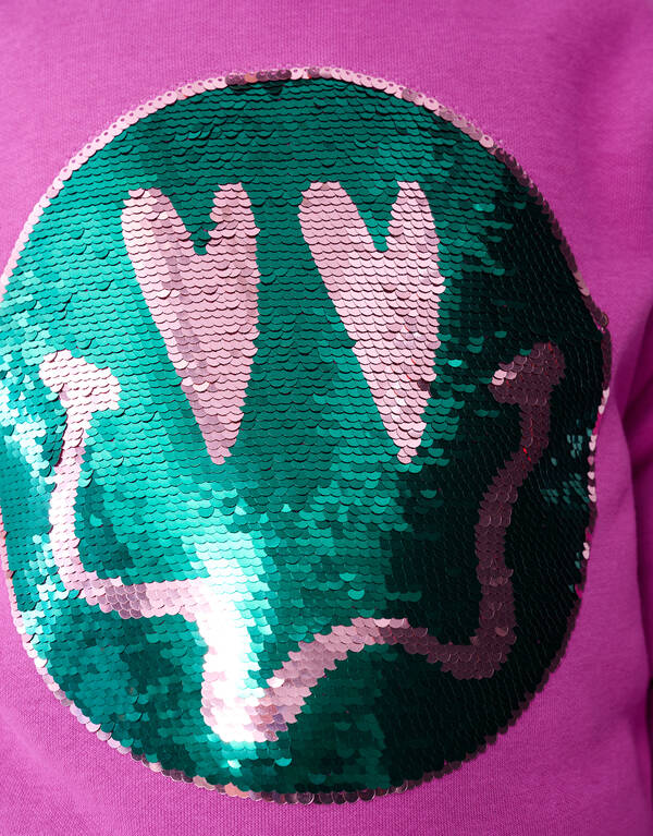 Two Way Sequin Sweater Roze SHOEBY GIRLS