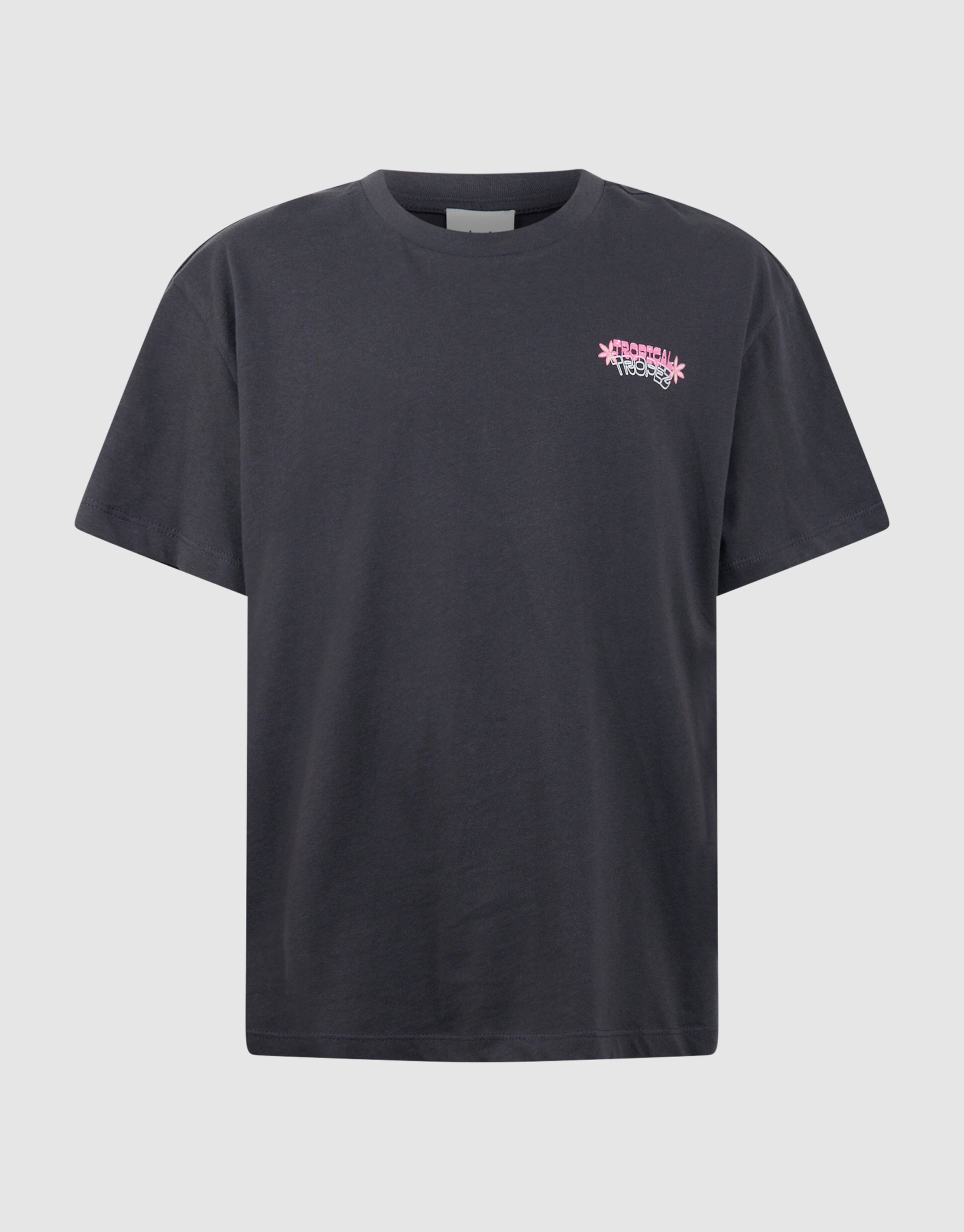 Tropez Artwork T-Shirt Donkergrijs SHOEBY GIRLS