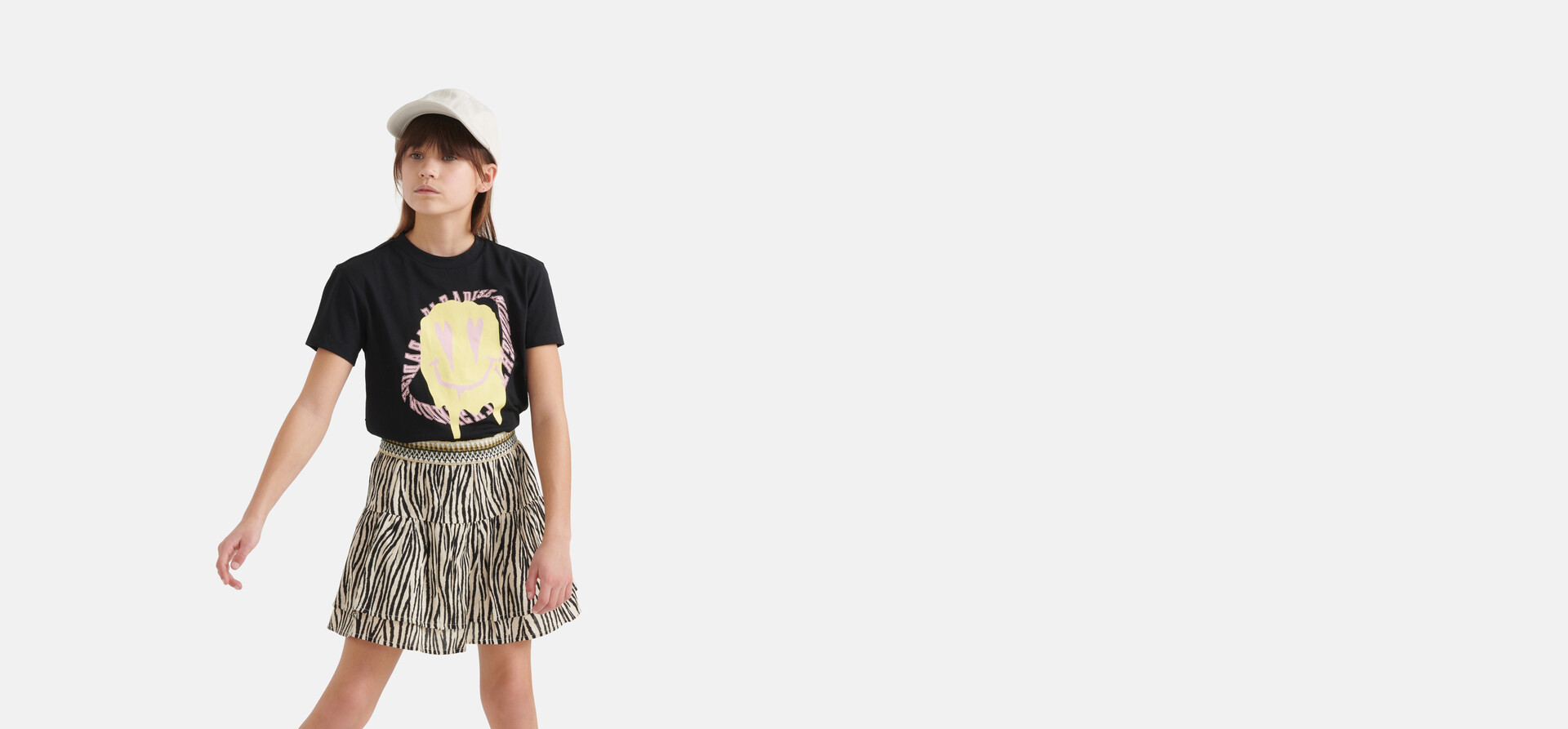 Loose Fit T-shirt Zwart SHOEBY GIRLS