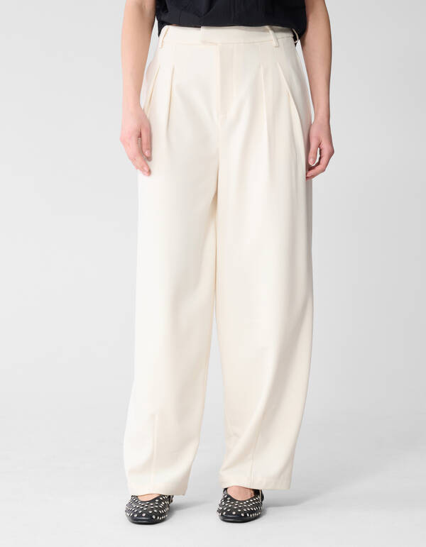 Loose Fit Pantalon Gebroken Wit SHOEBY WOMEN