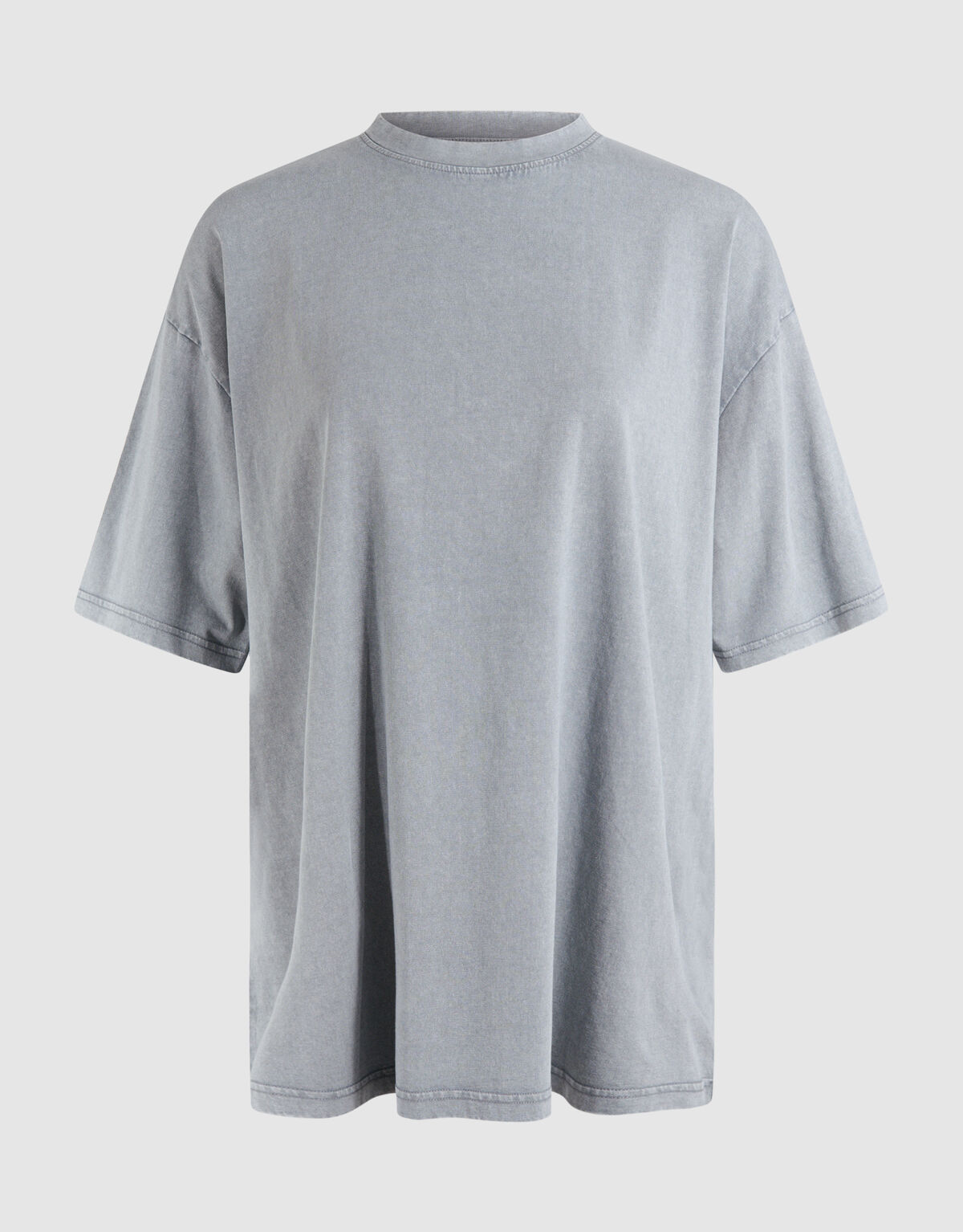 Oversized Washed T-shirt Lichtgrijs SHOEBY WOMEN