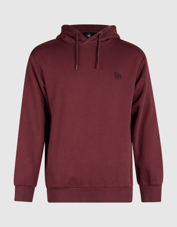 Embroidery Hoodie Donkerrood SHOEBY MEN