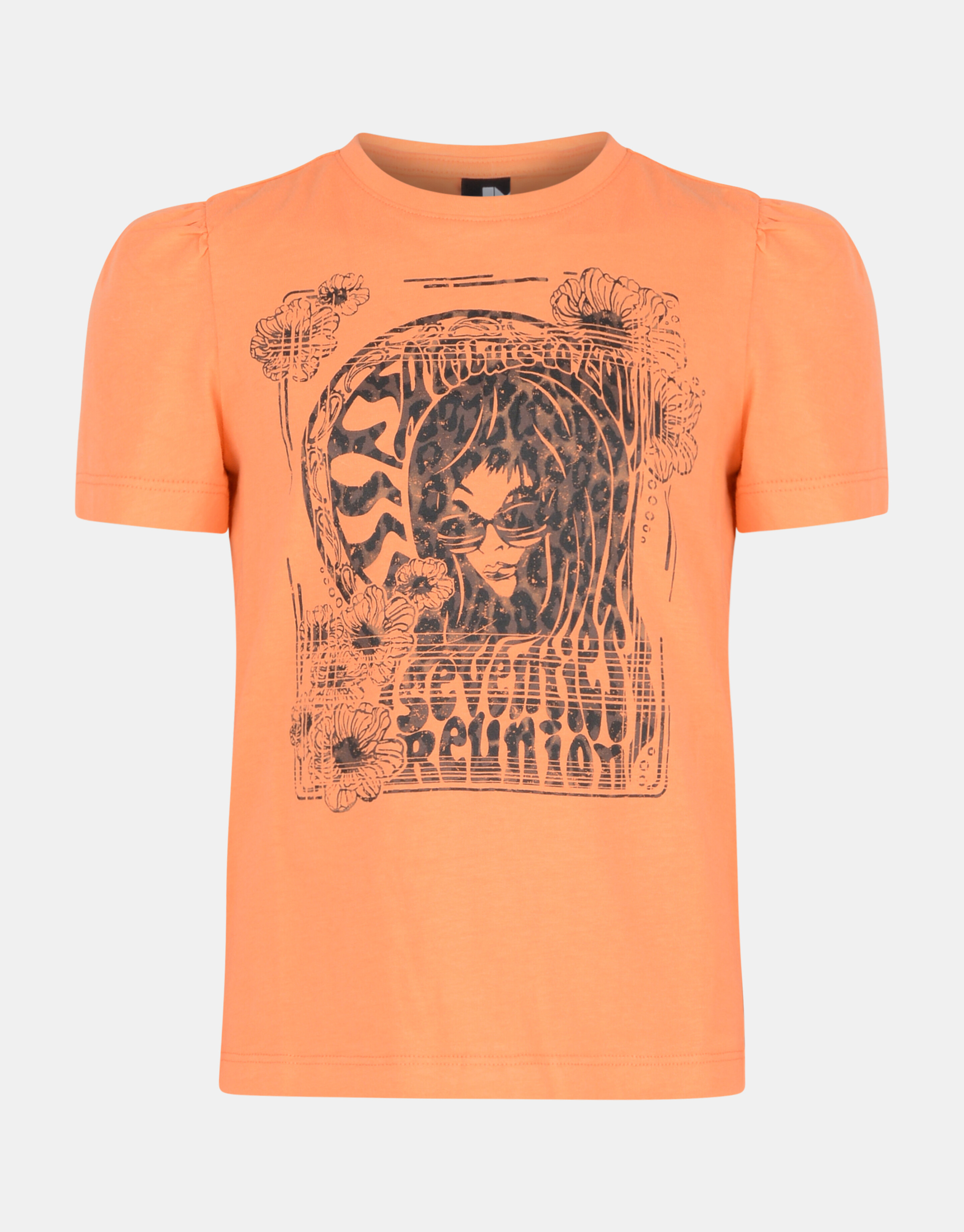 Leopard Girl T-shirt Oranje JILL&MITCH