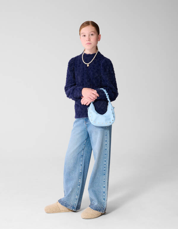 Fluffy Top Donkerblauw SHOEBY GIRLS