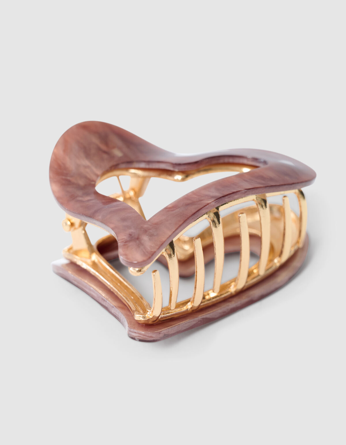Heart Haarclip Lichtbruin SHOEBY ACCESSOIRES