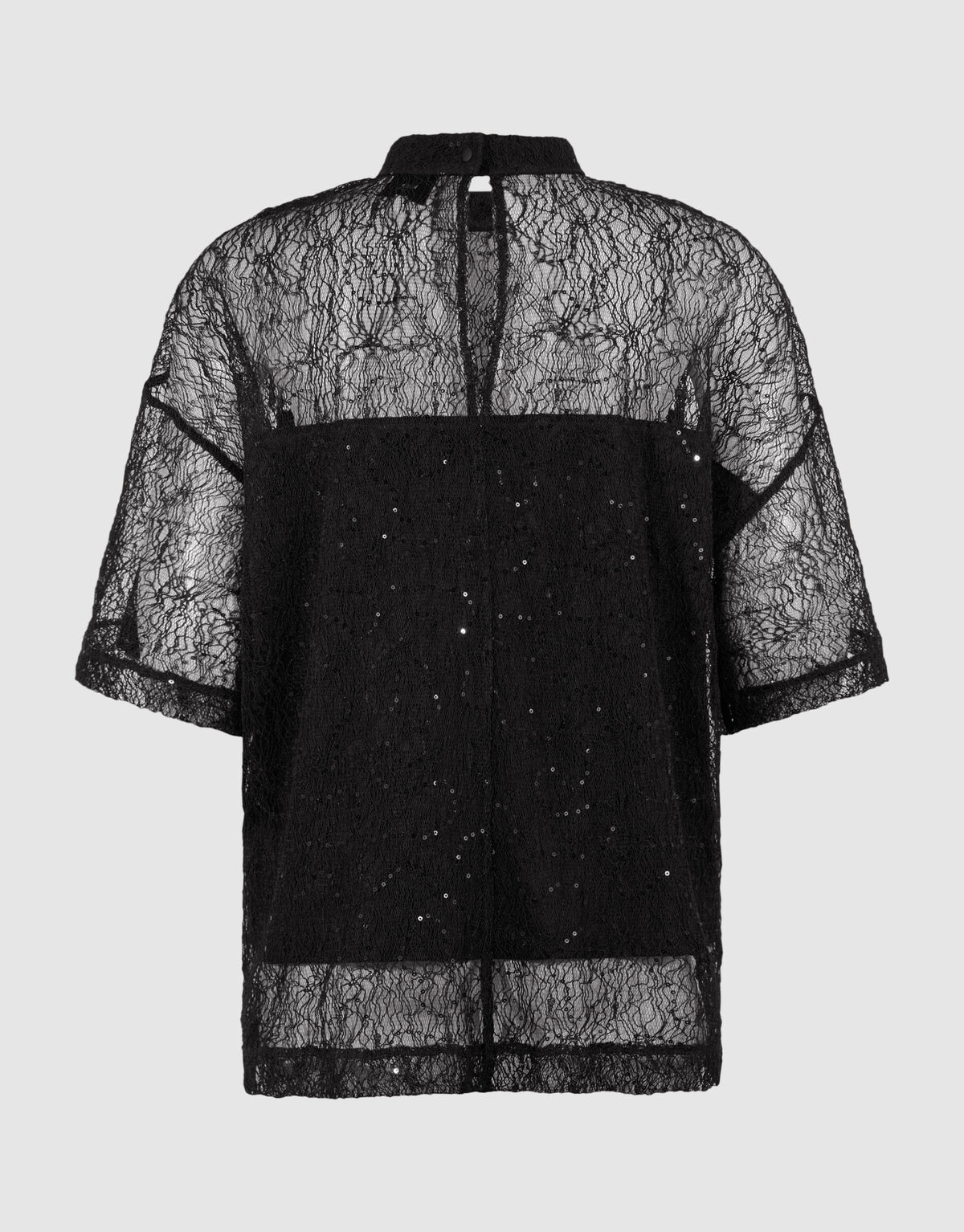 Kanten T-shirt Zwart SHOEBY WOMEN