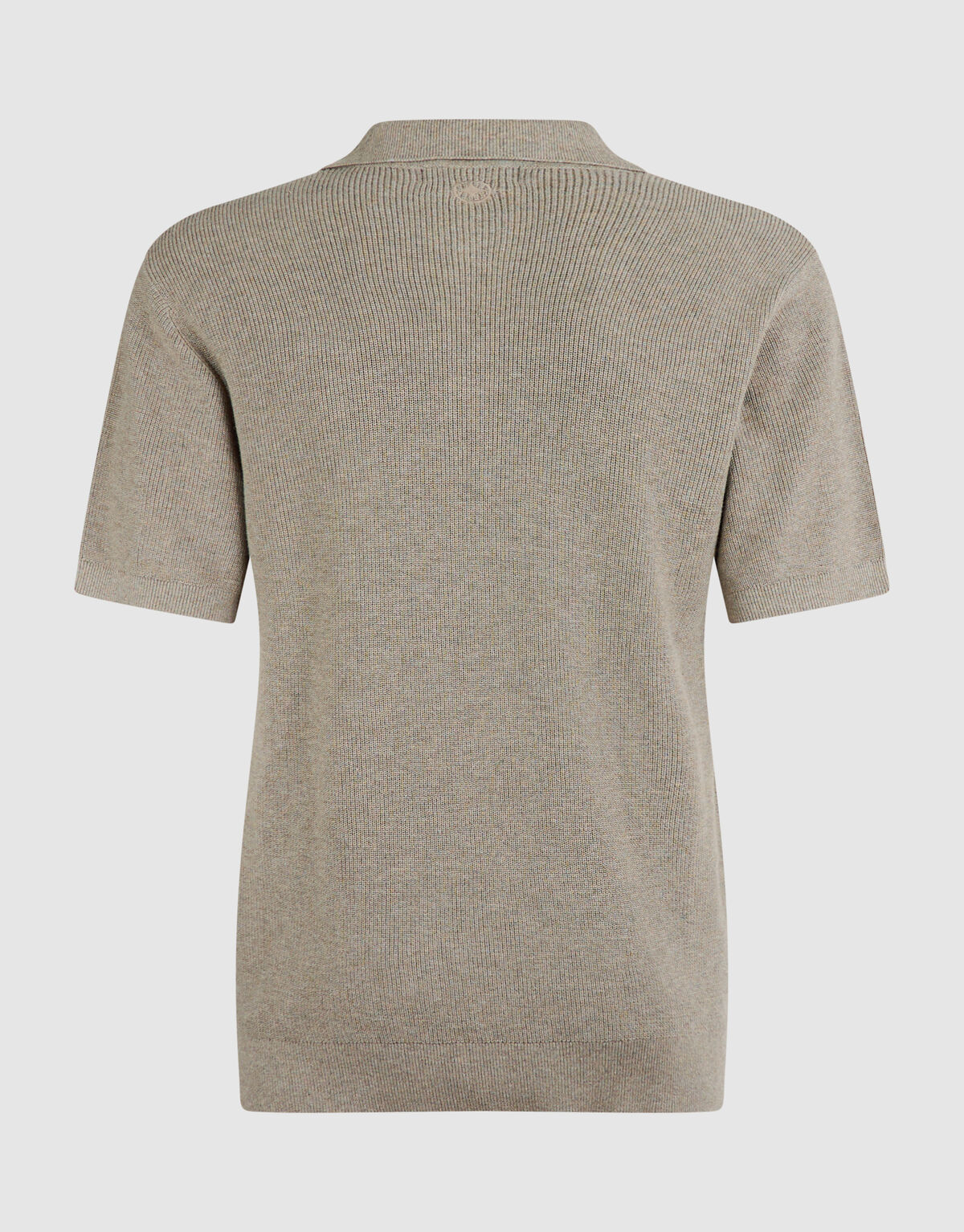Gebreide Melange Polo Groen SHOEBY MEN